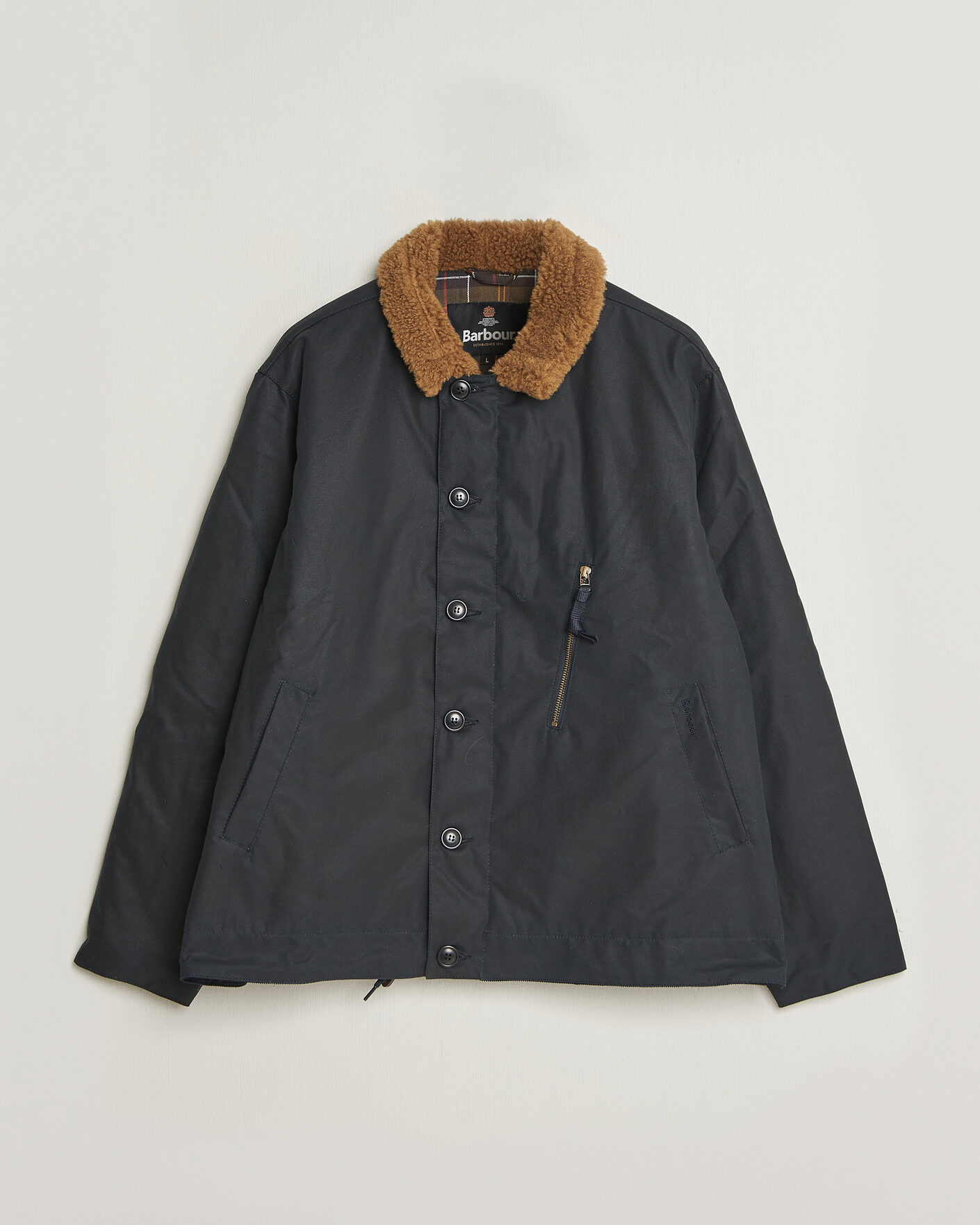 Herre | Jakker | Barbour Heritage | Macklow Wax Jacket Navy