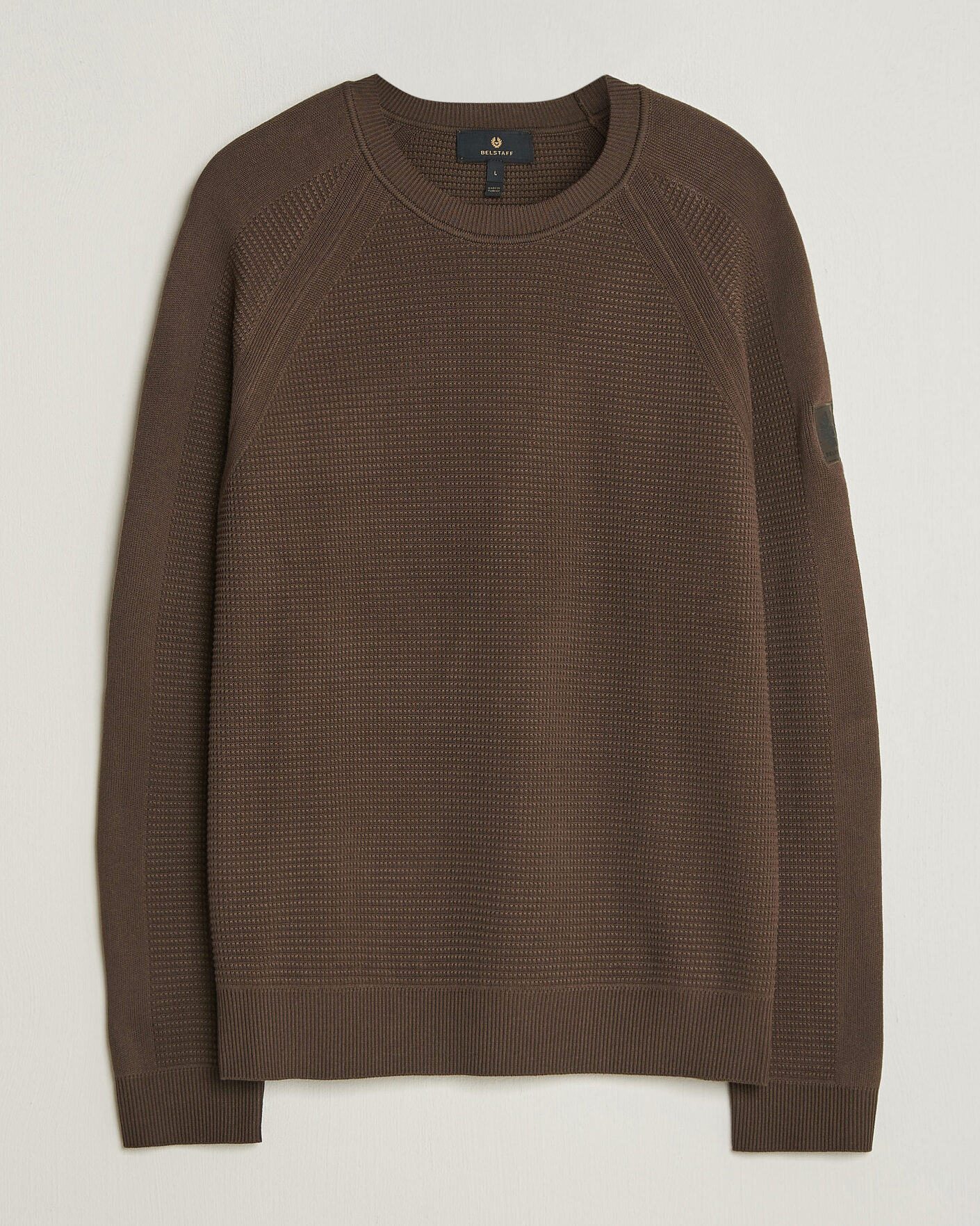 Herre | Gensere | Belstaff | Bradwell Cotton Knitted Crew Neck Army Olive