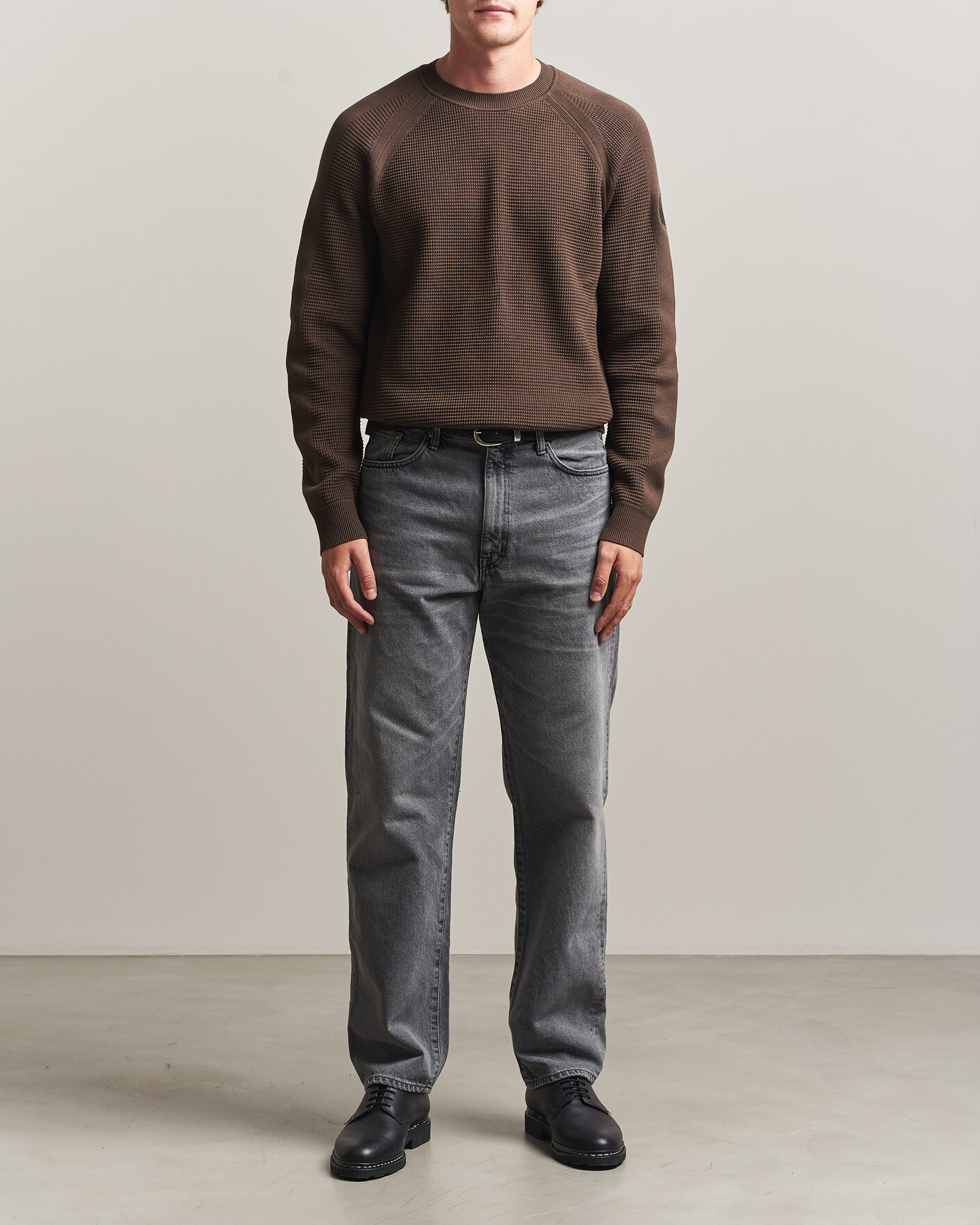 Herre | Gensere | Belstaff | Bradwell Cotton Knitted Crew Neck Army Olive