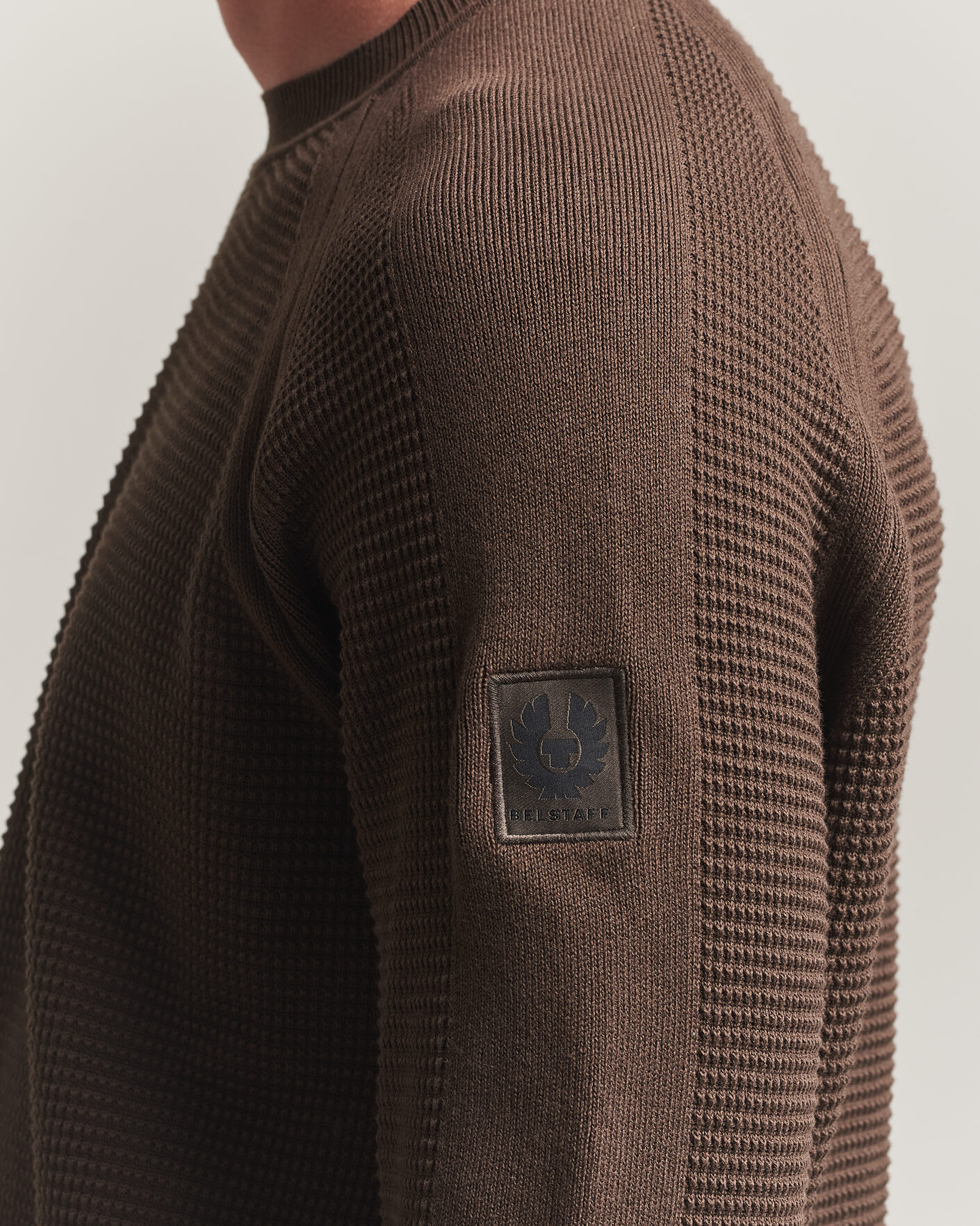 Herre | Gensere | Belstaff | Bradwell Cotton Knitted Crew Neck Army Olive
