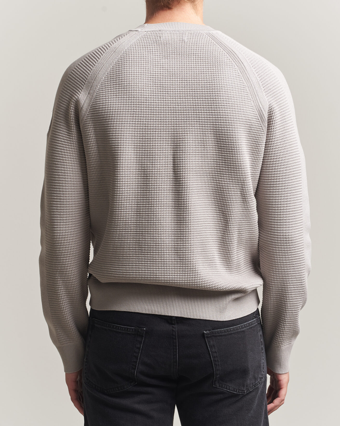 Herre | Gensere | Belstaff | Bradwell Cotton Knitted Crew Neck Concrete