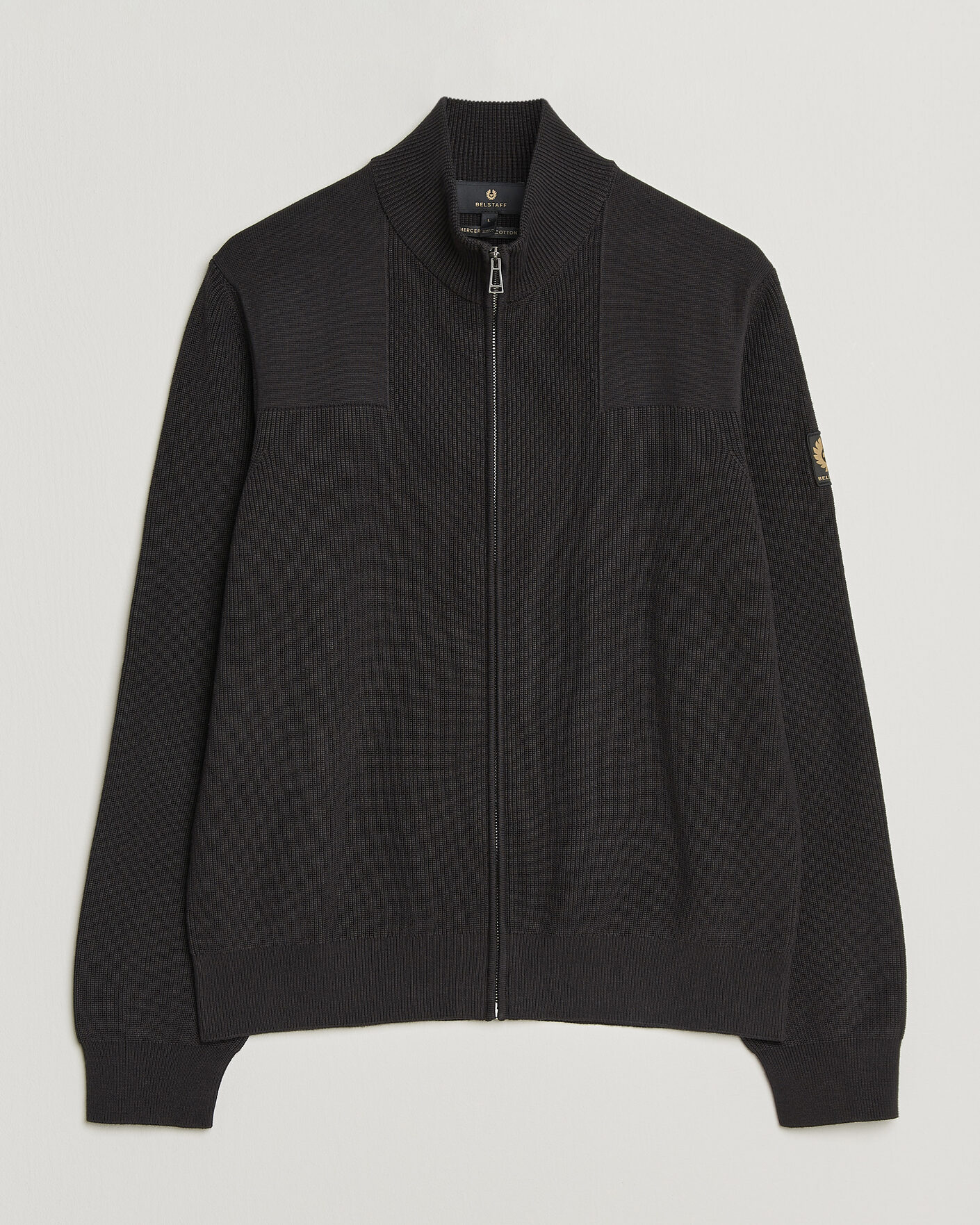 Herre | Gensere | Belstaff | Commander Knitted Full Zip Black