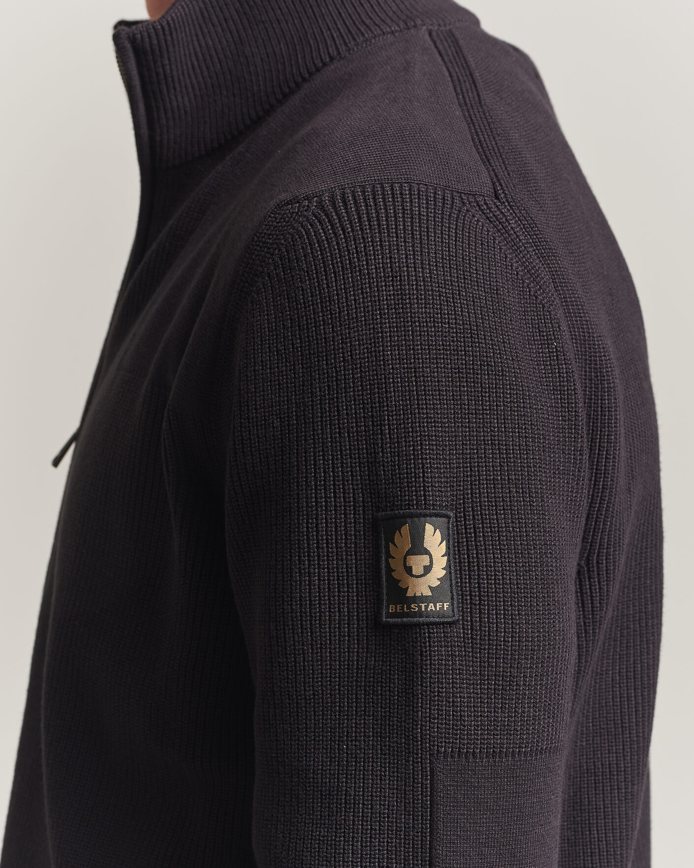 Herre | Gensere | Belstaff | Commander Knitted Full Zip Black