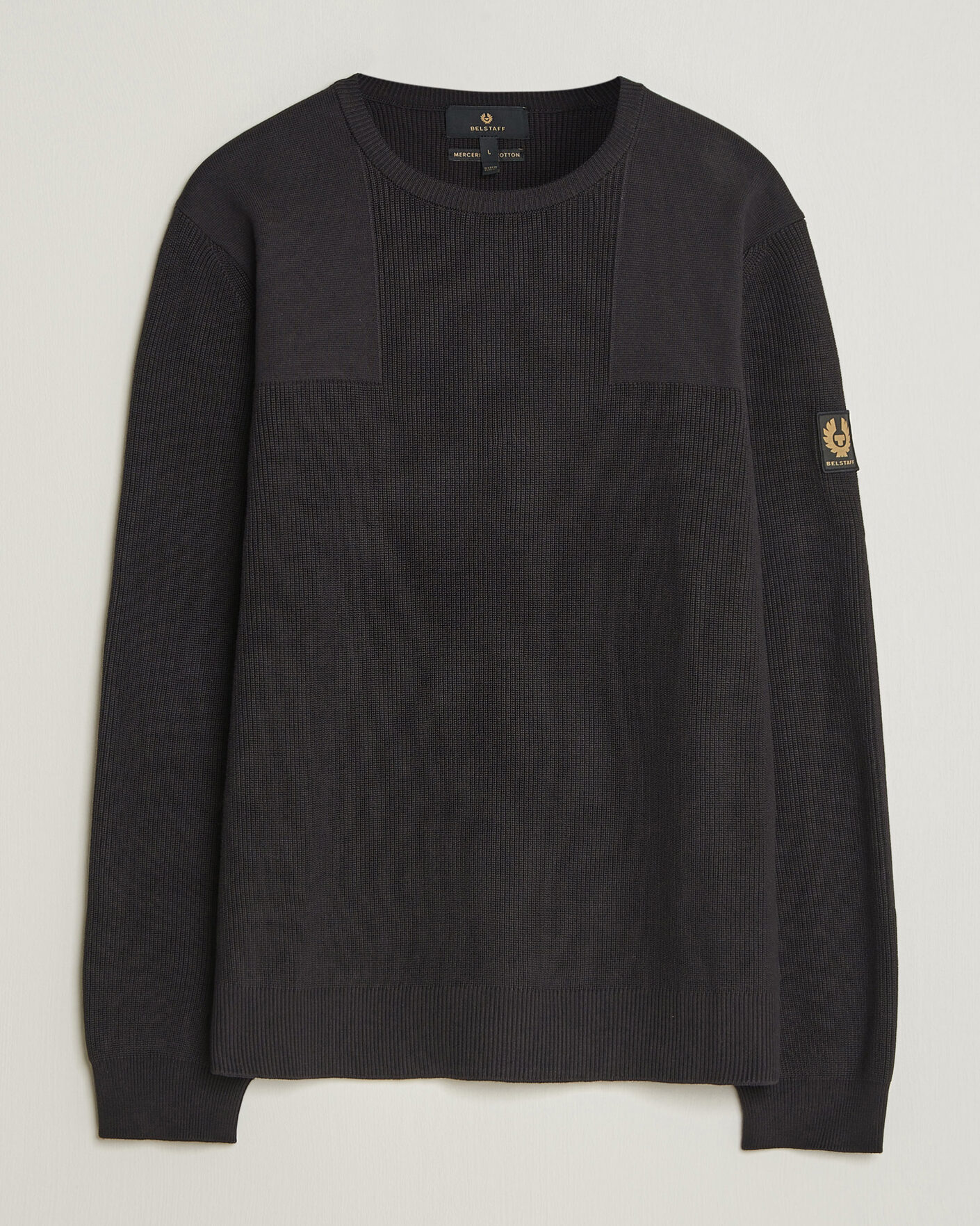 Herre | Gensere | Belstaff | Commander Knitted Crew Neck Black