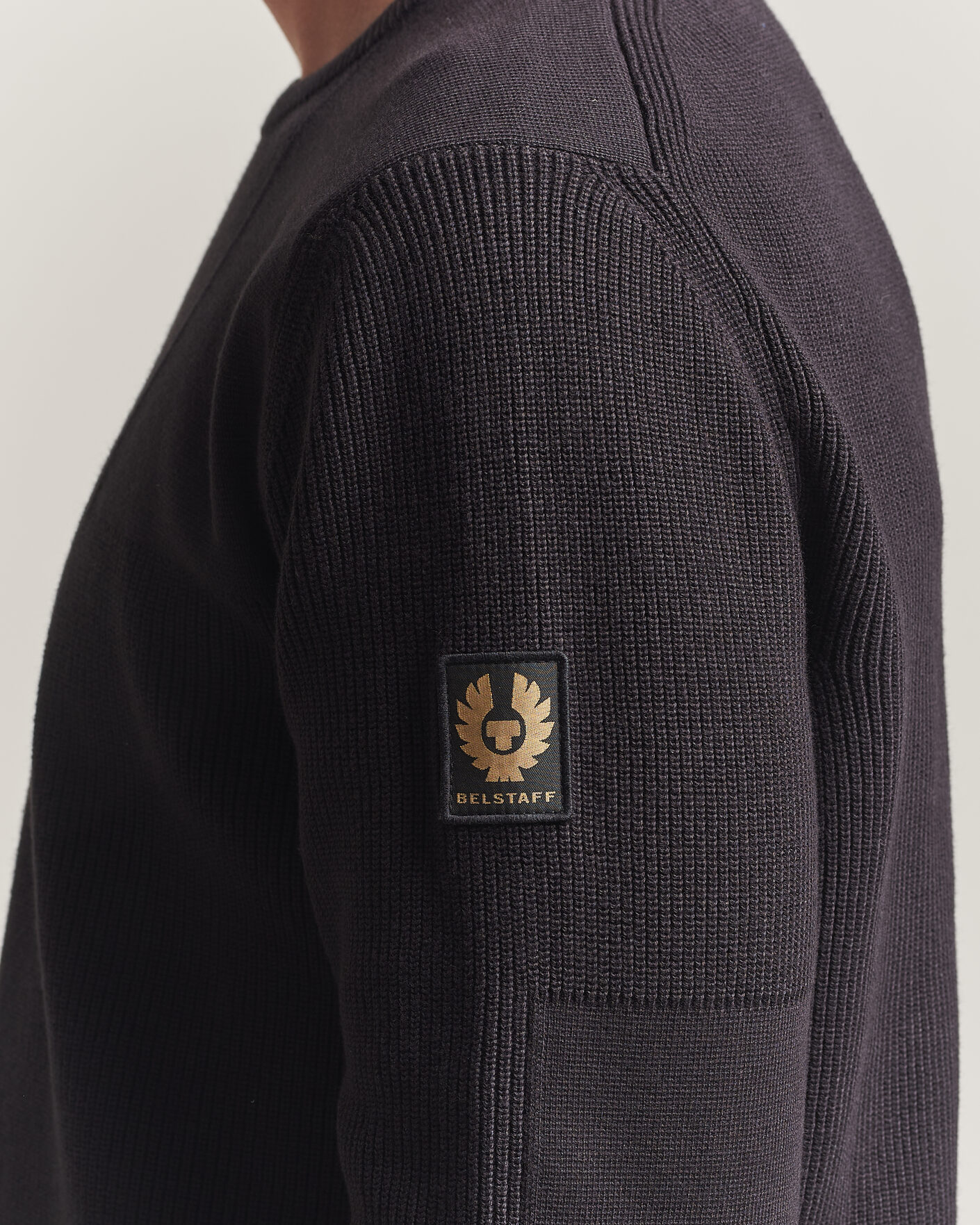 Herre | Gensere | Belstaff | Commander Knitted Crew Neck Black