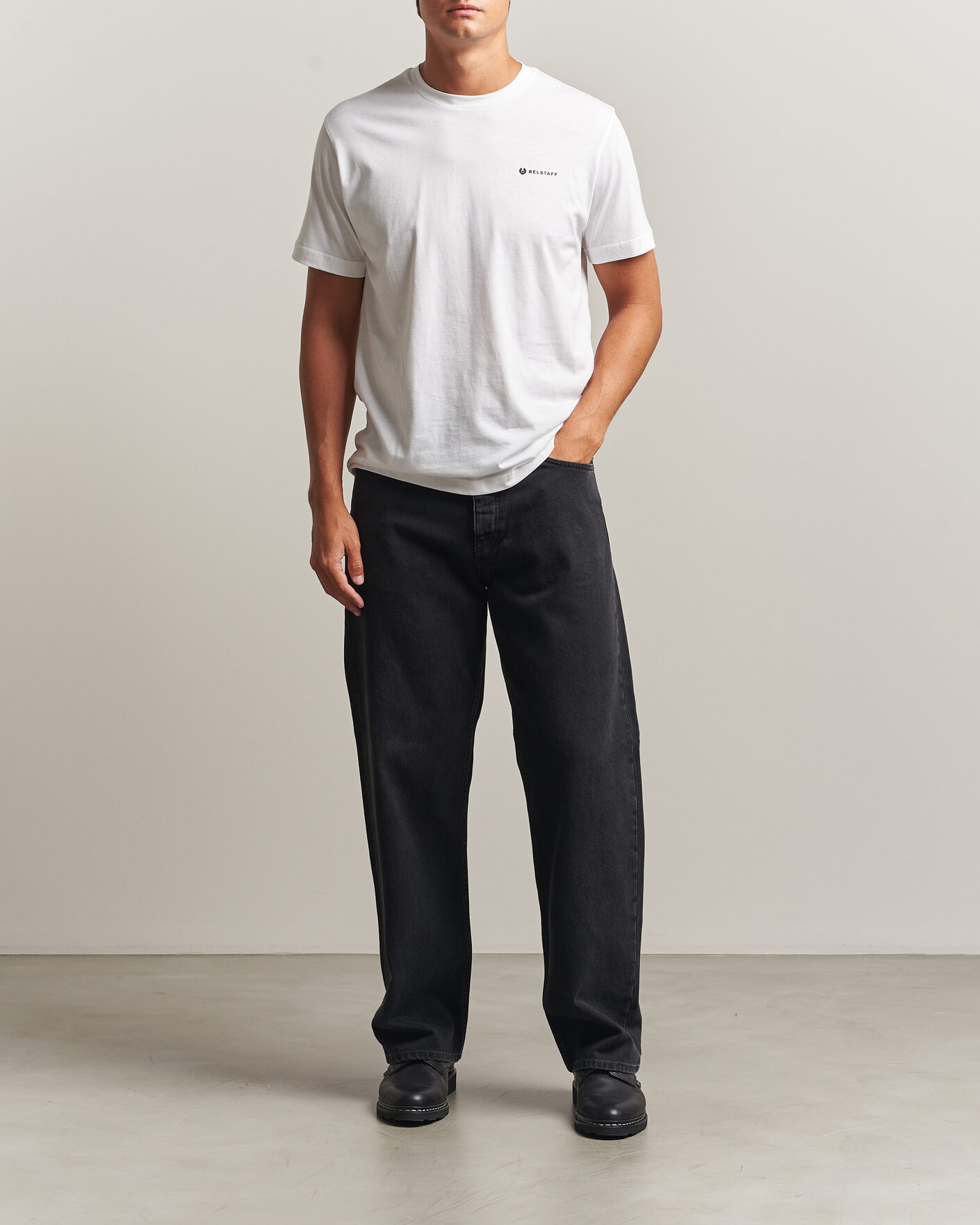 Herre | T-Shirts | Belstaff | 3-Pack Crew Neck T-Shirt Black/Dark Ink/White