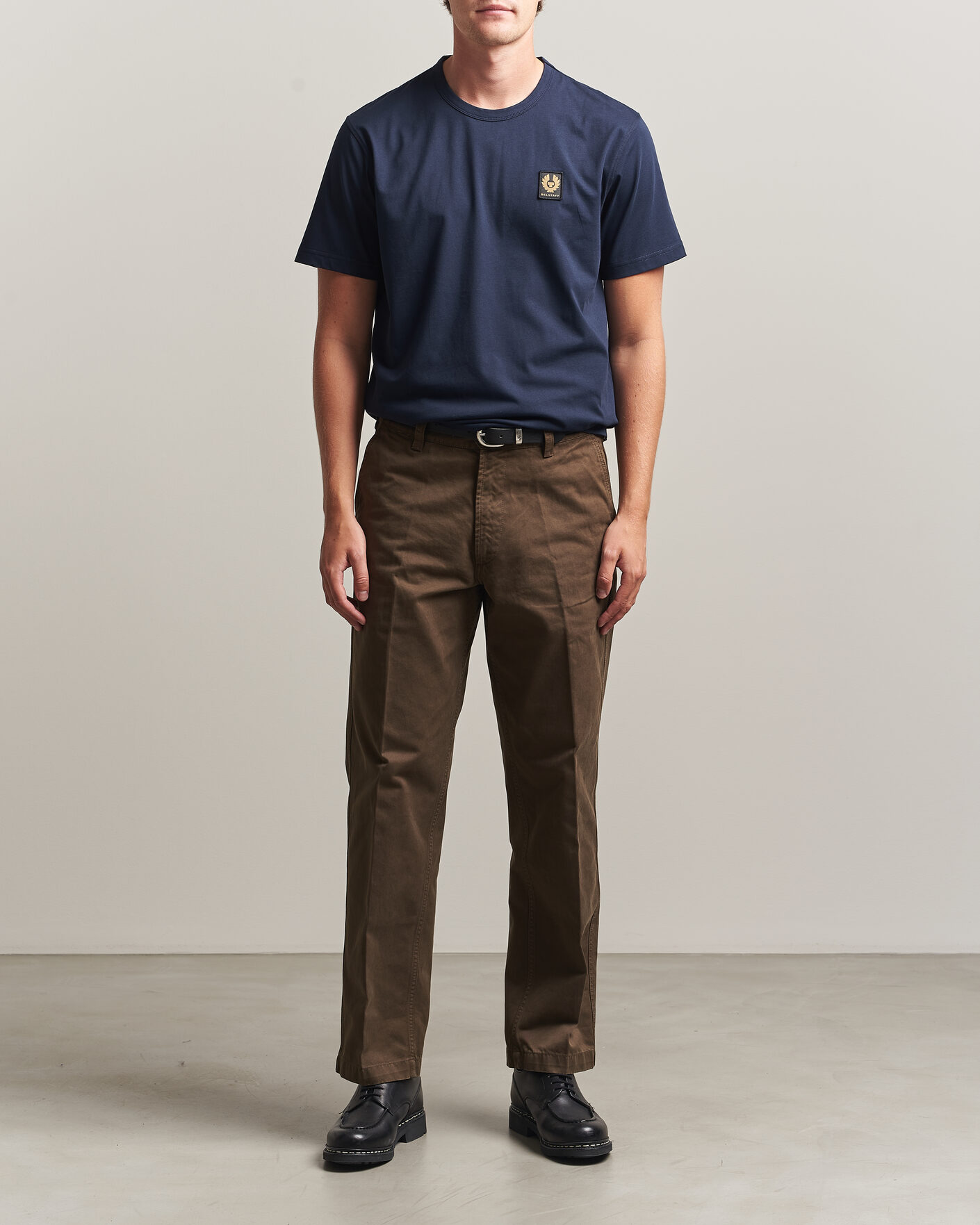 Herre | T-Shirts | Belstaff | Signature Crew Neck T-Shirt Dark Ink