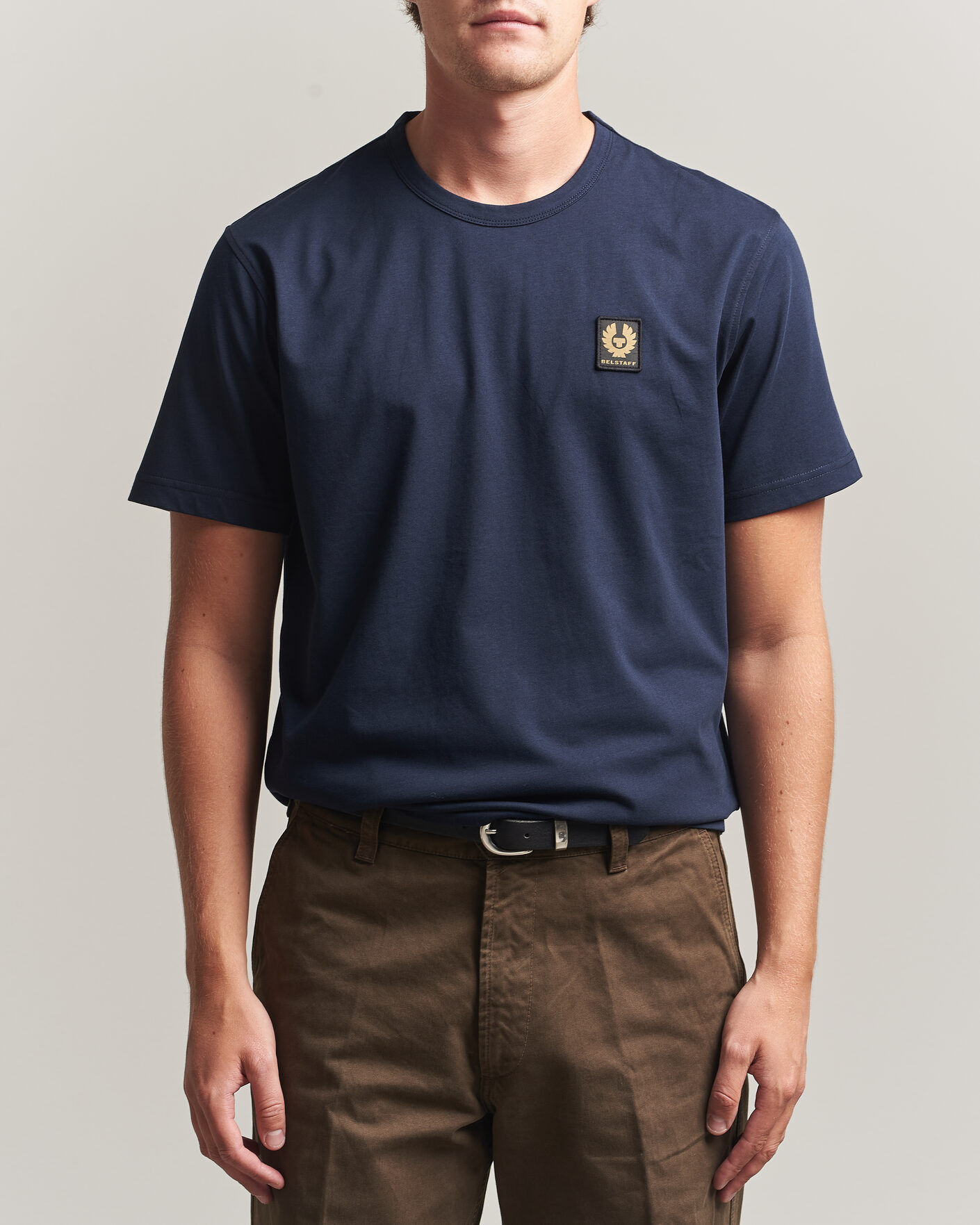 Herre | T-Shirts | Belstaff | Signature Crew Neck T-Shirt Dark Ink