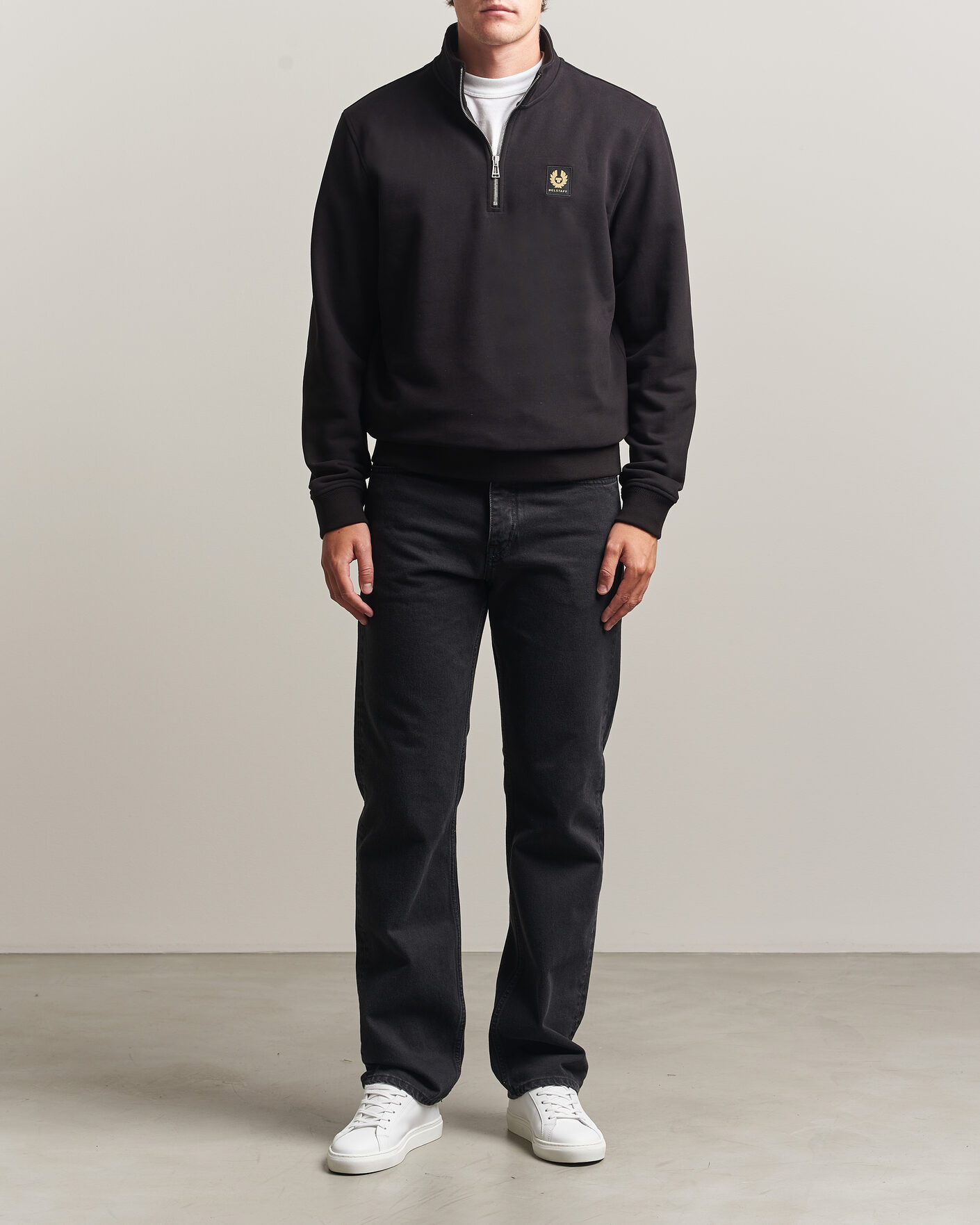 Herre | Gensere | Belstaff | Signature Half Zip Sweatshirt Black