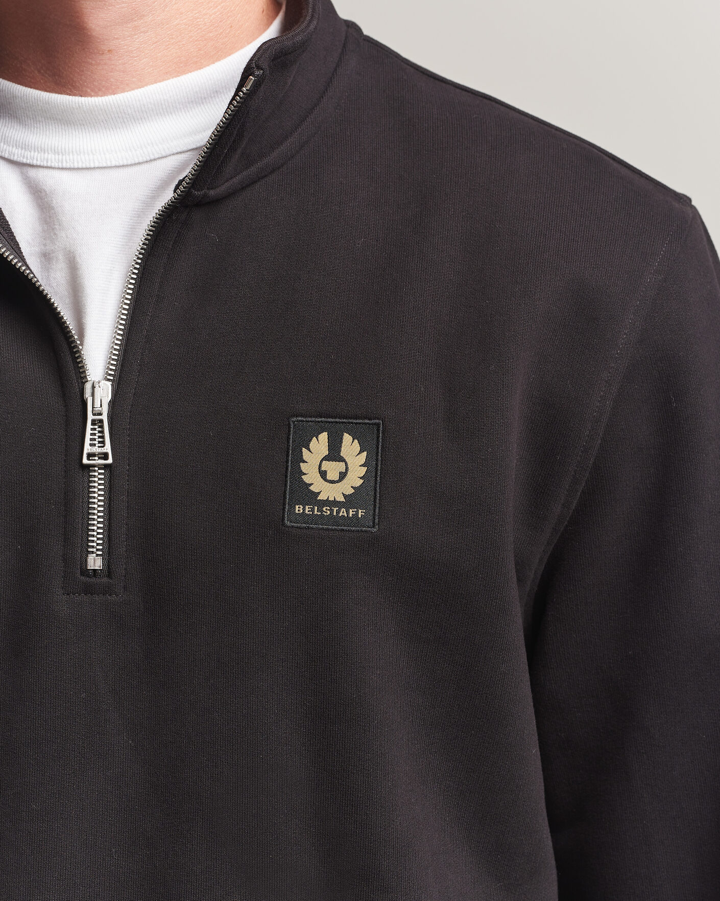 Herre | Gensere | Belstaff | Signature Half Zip Sweatshirt Black