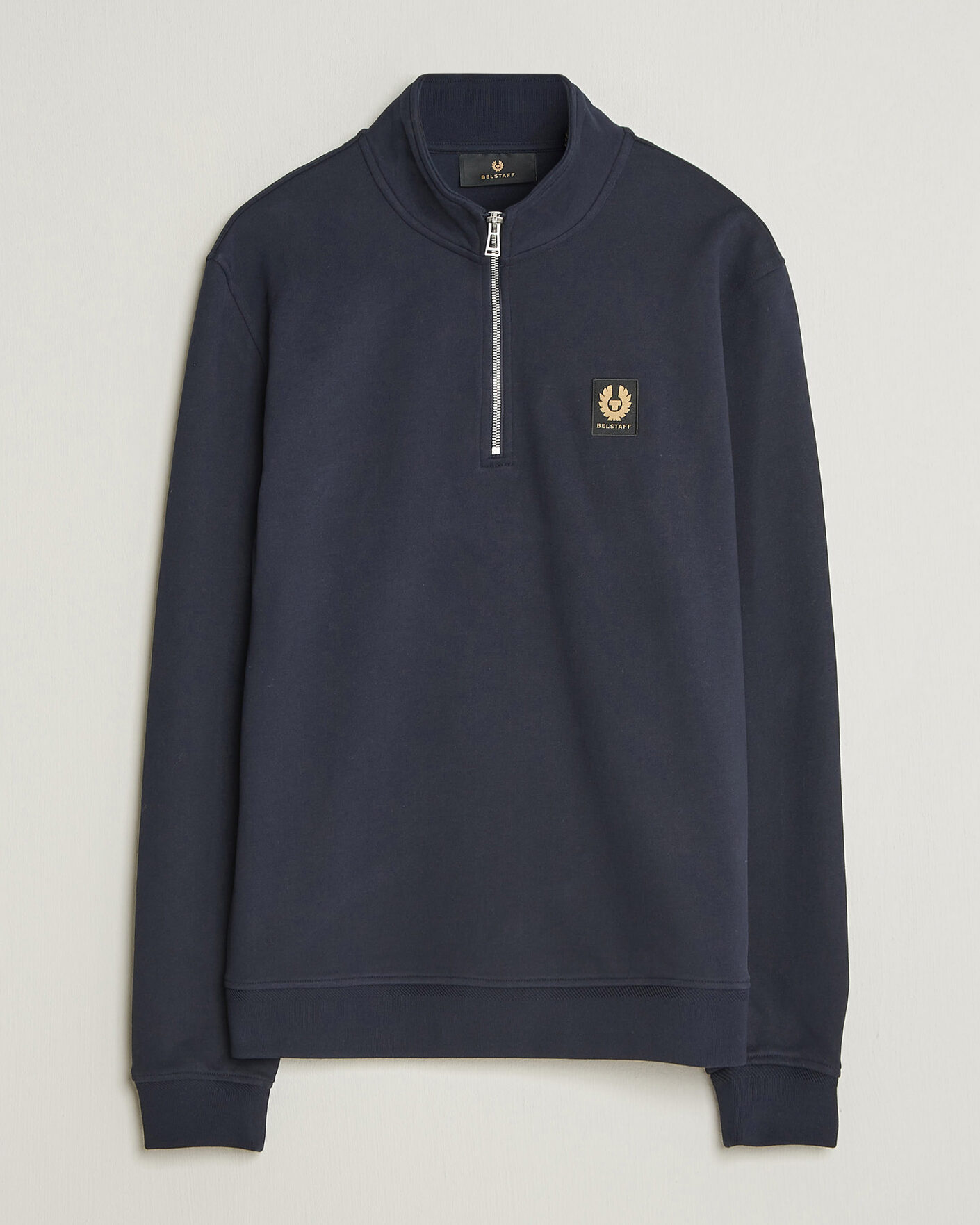 Herre | Gensere | Belstaff | Signature Half Zip Sweatshirt Dark Ink