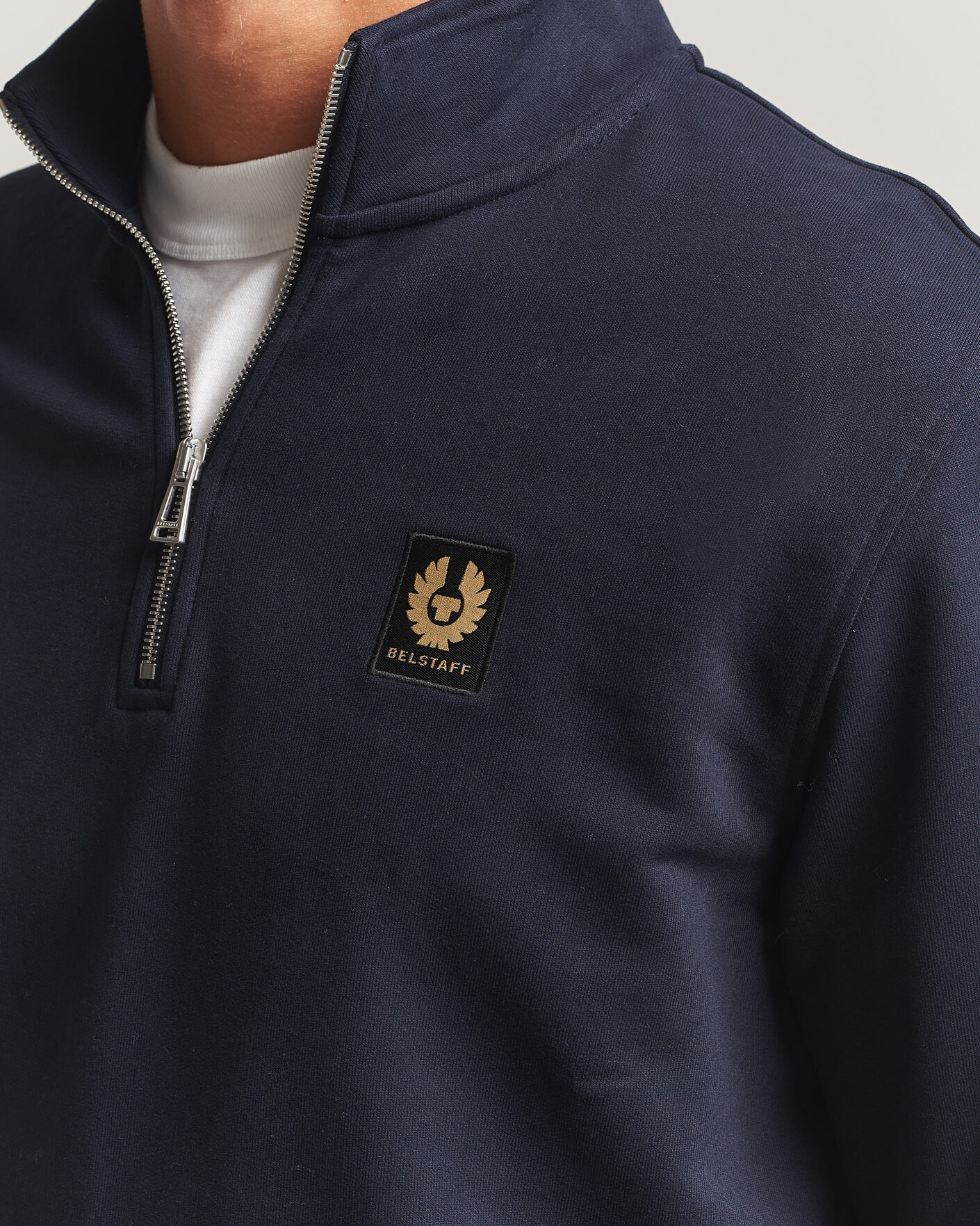 Herre | Gensere | Belstaff | Signature Half Zip Sweatshirt Dark Ink