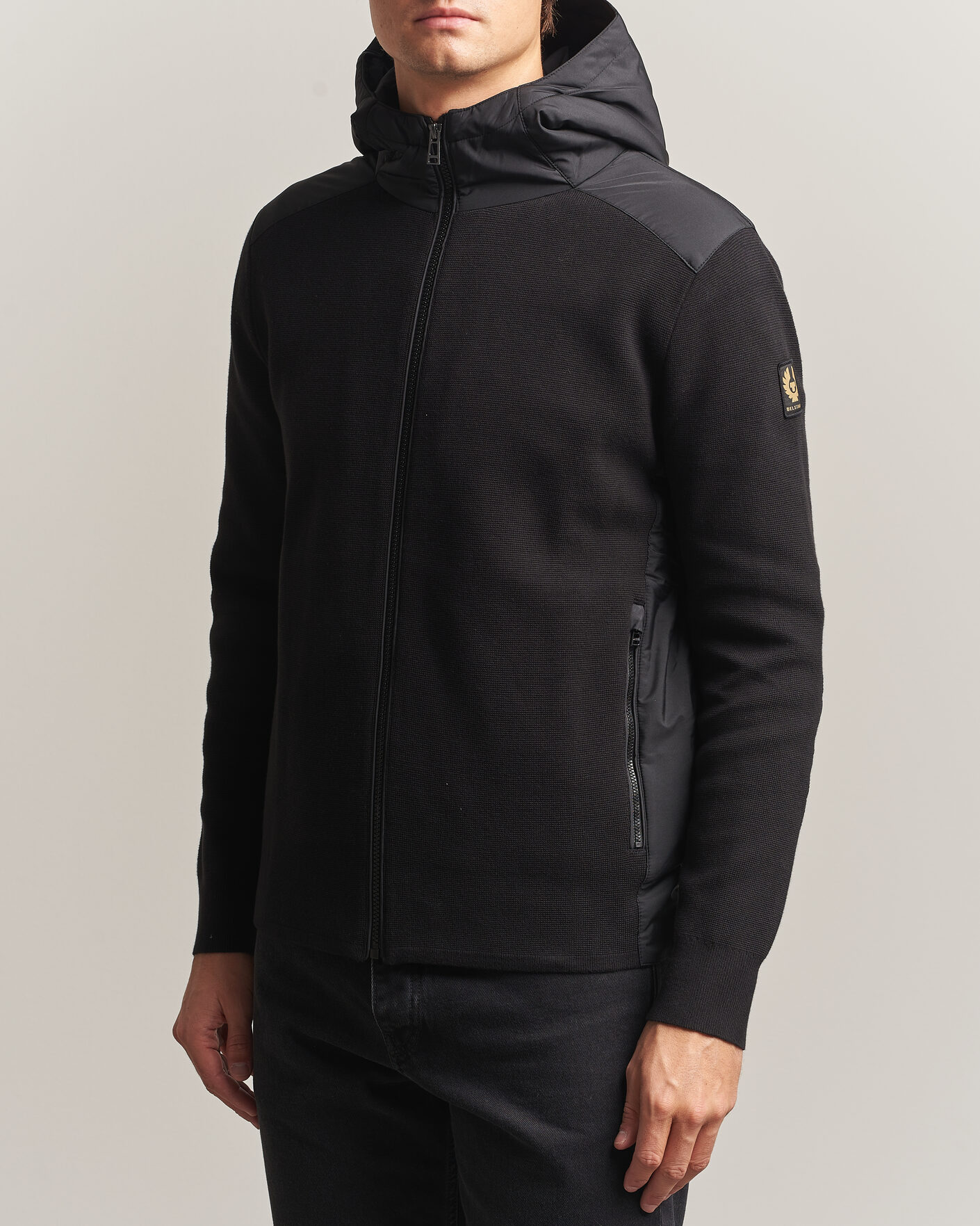 Herre | Jakker | Belstaff | Console Hooded Hybrid Jacket Black