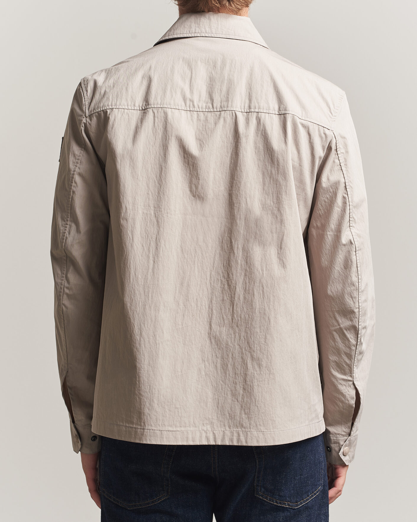 Herre | Skjorter | Belstaff | Cargo Overshirt Concrete