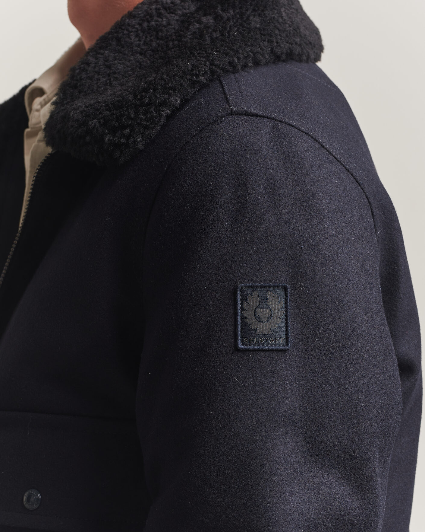 Herre | Jakker | Belstaff | Welder Wool Bomber Jacket Dark Ink