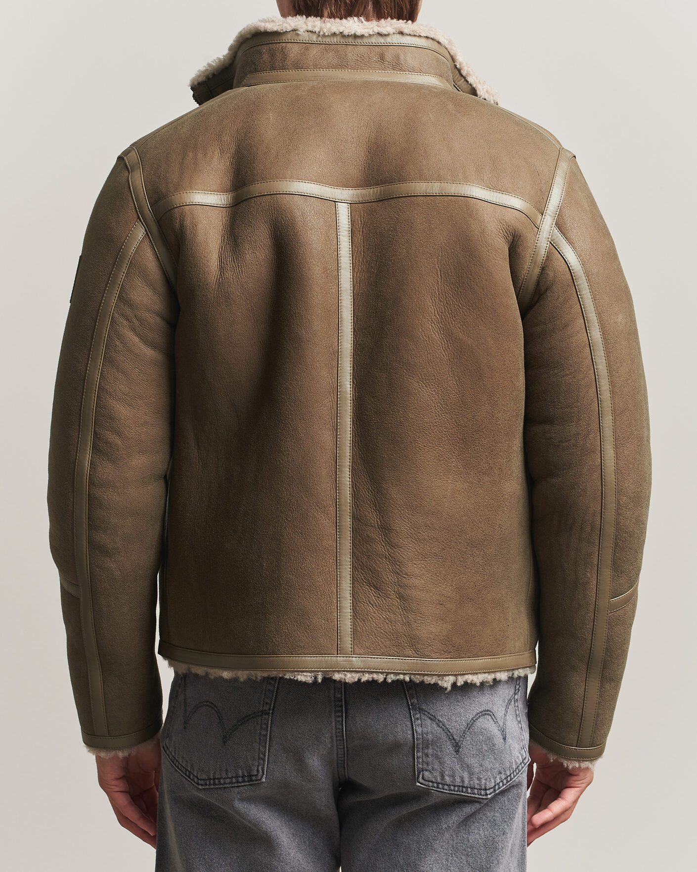 Herre | Jakker | Belstaff | Highland Shearling Jacket Dark Dusty Taupe