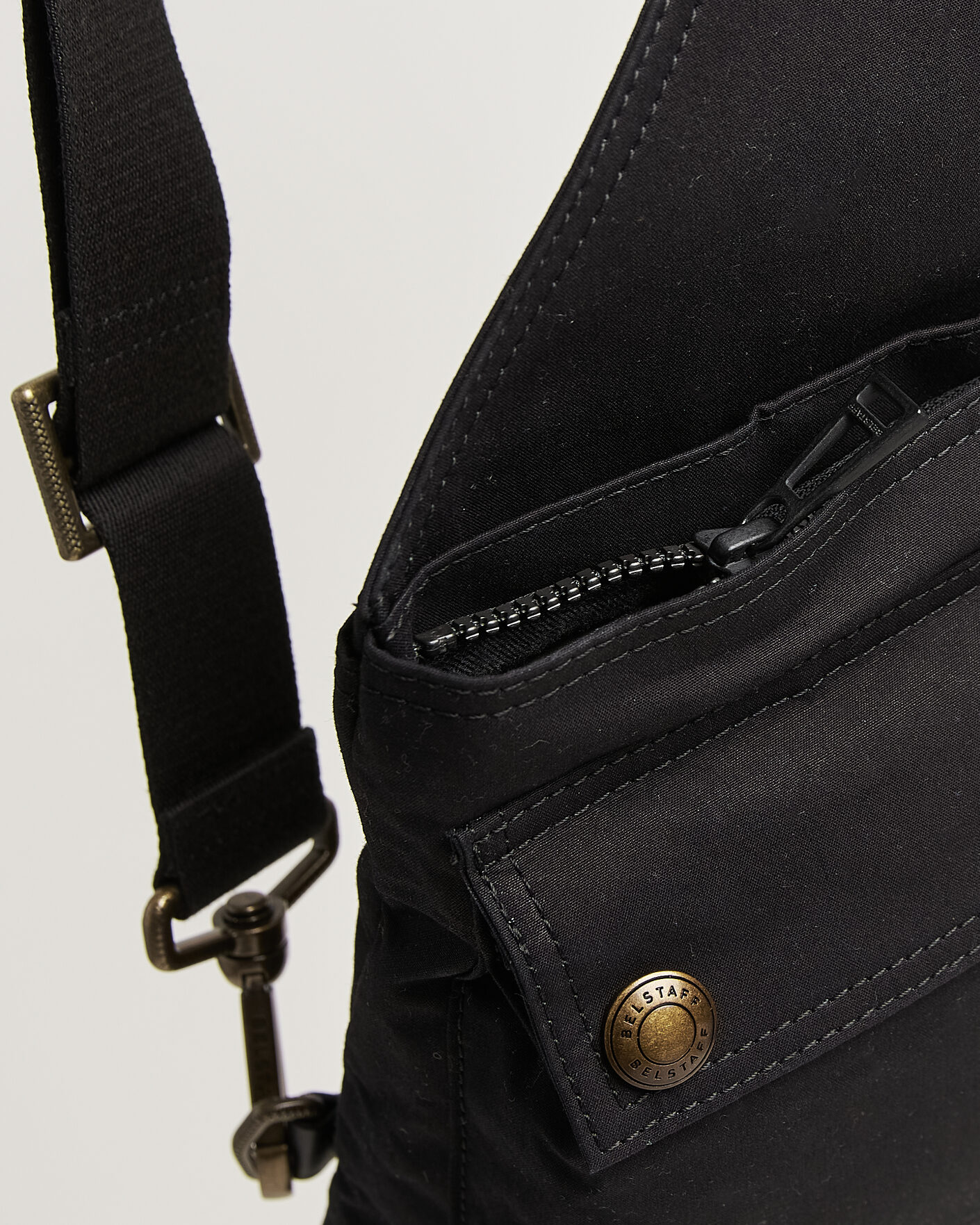 Herre | Vesker | Belstaff | Trailmaster Waxed Crossbody Bag Black
