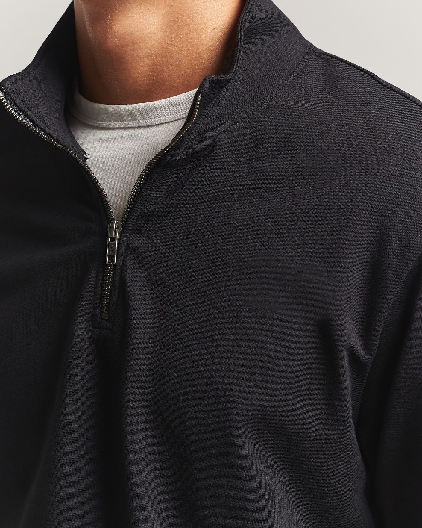 Herre | Gensere | Bread & Boxers | Loungewear Half Zip Black