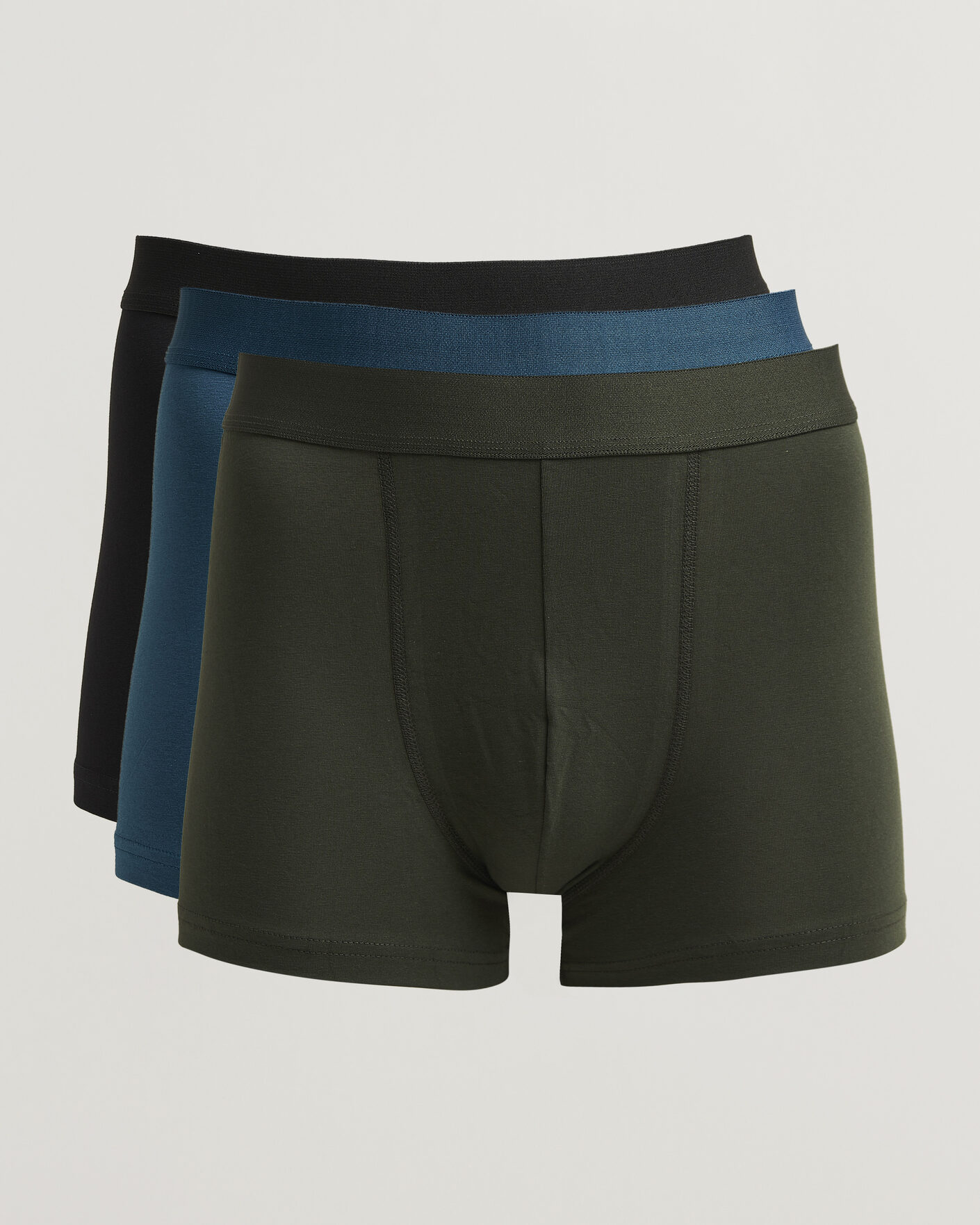 Herre | Undertøy | Bread & Boxers | 3-Pack Boxer Brief Green/Blue/Black