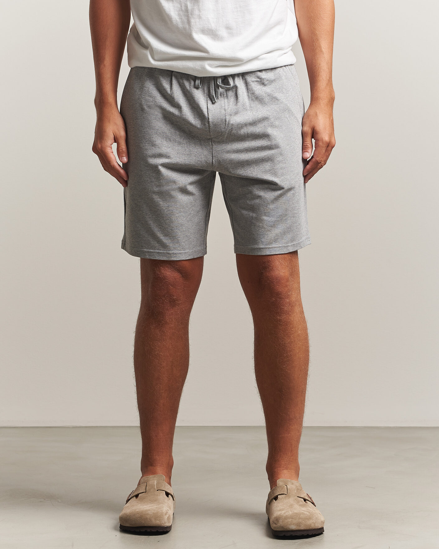 Herre | Shorts | Bread & Boxers | Pyjama Shorts Grey Melange