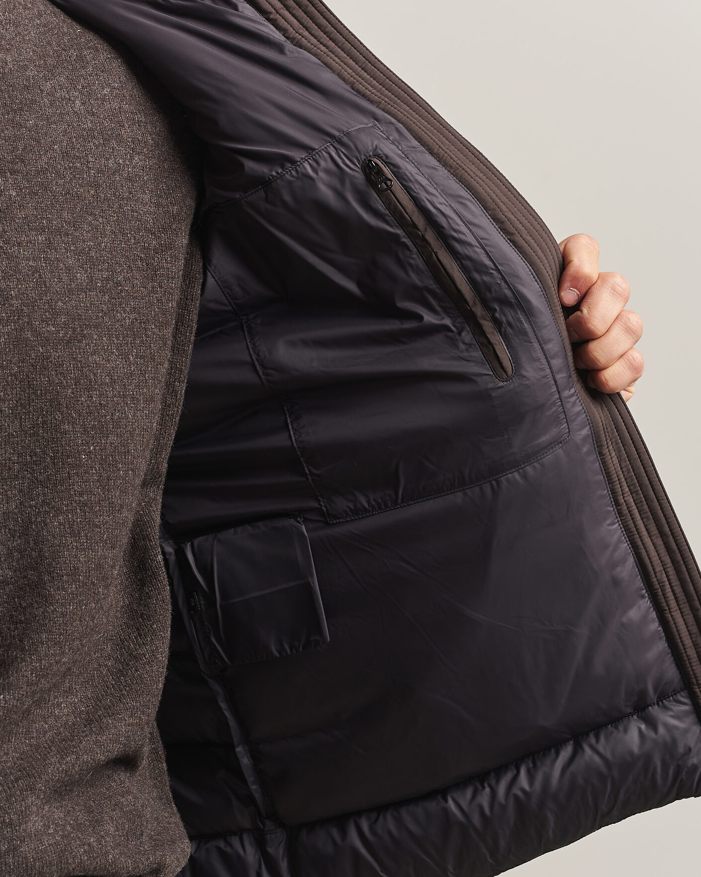 Herre | Jakker | Colmar | Quilted Down Jacket Black Coffee