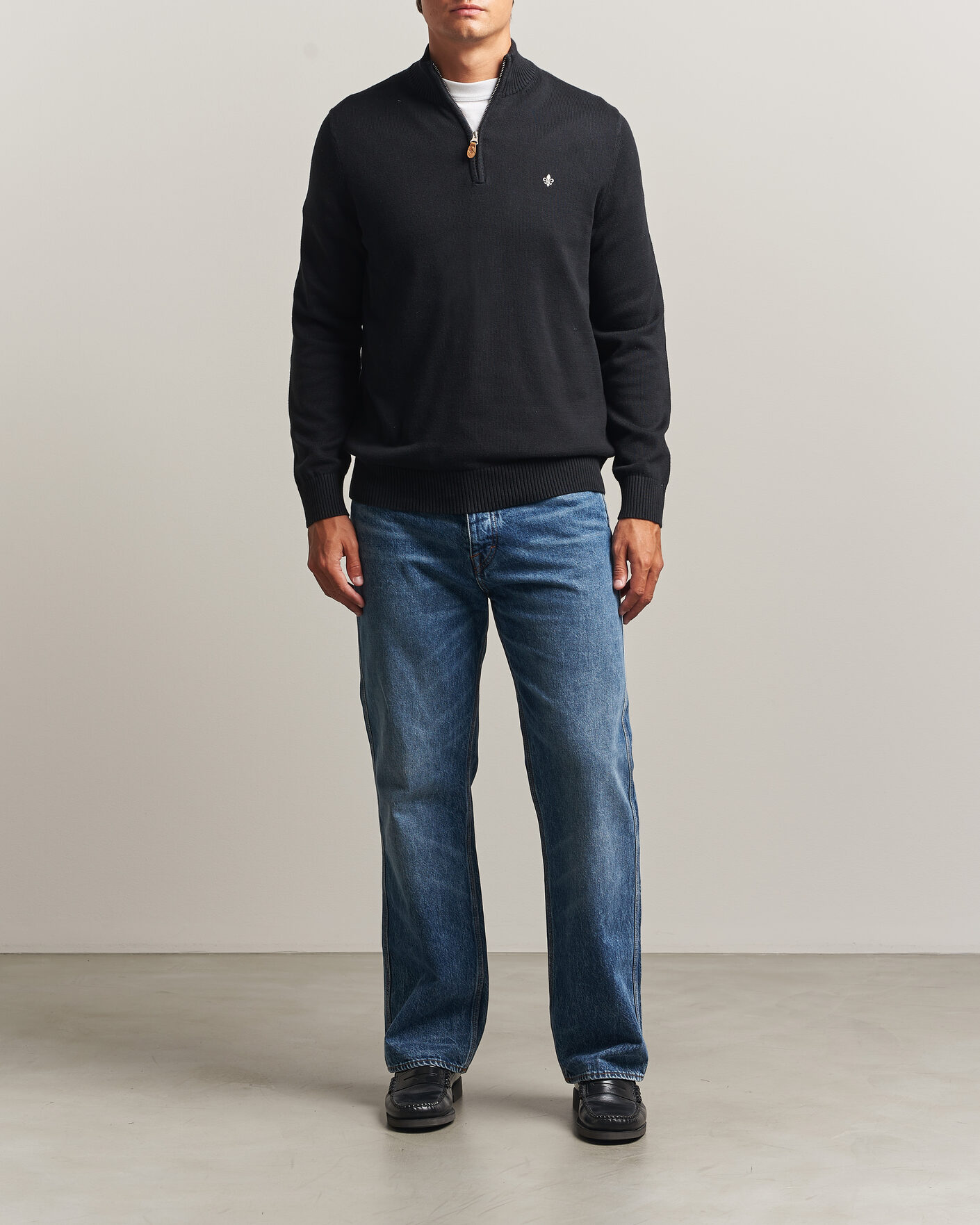 Herre | Gensere | Morris | Darmon Half Zip Black
