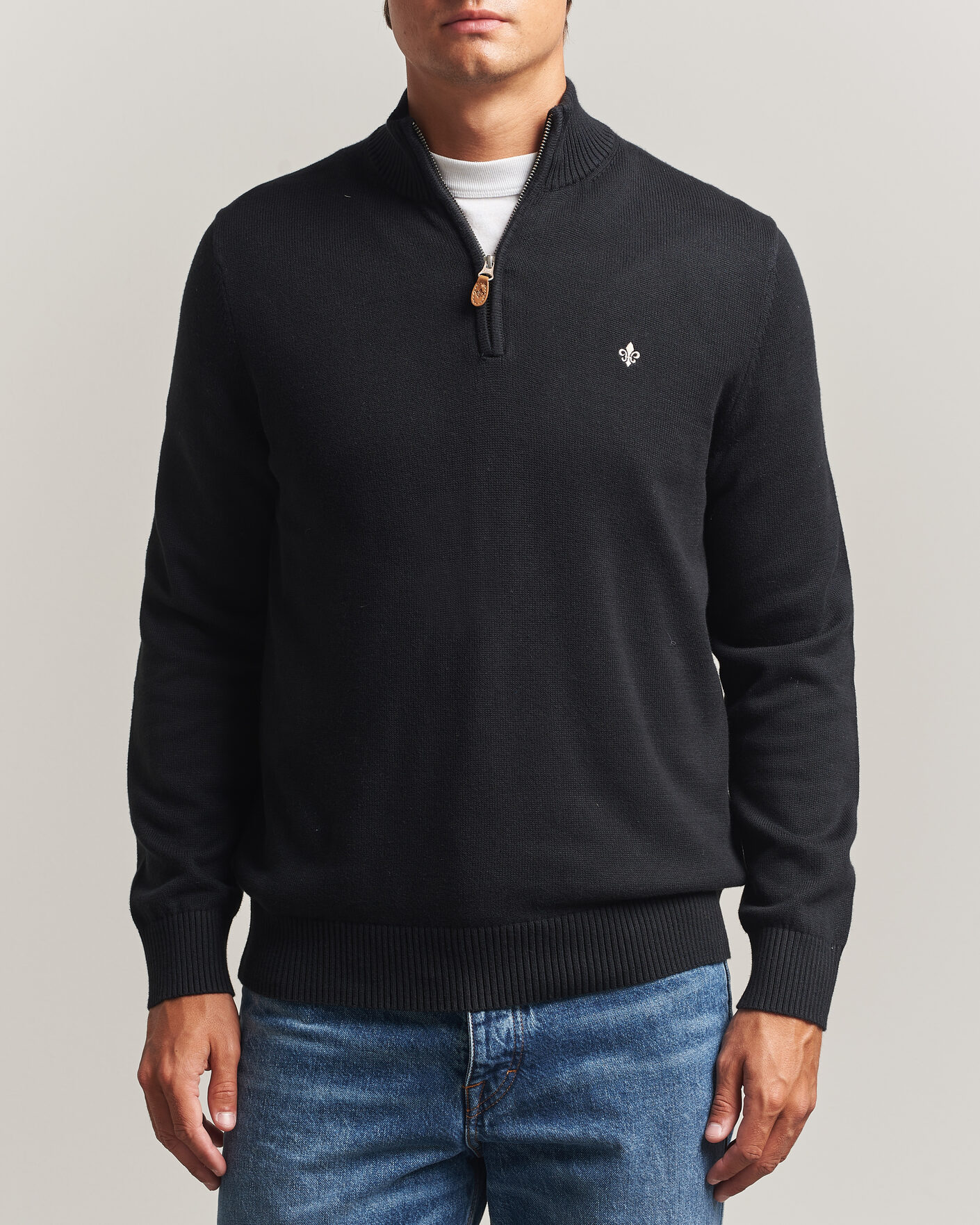 Herre | Gensere | Morris | Darmon Half Zip Black