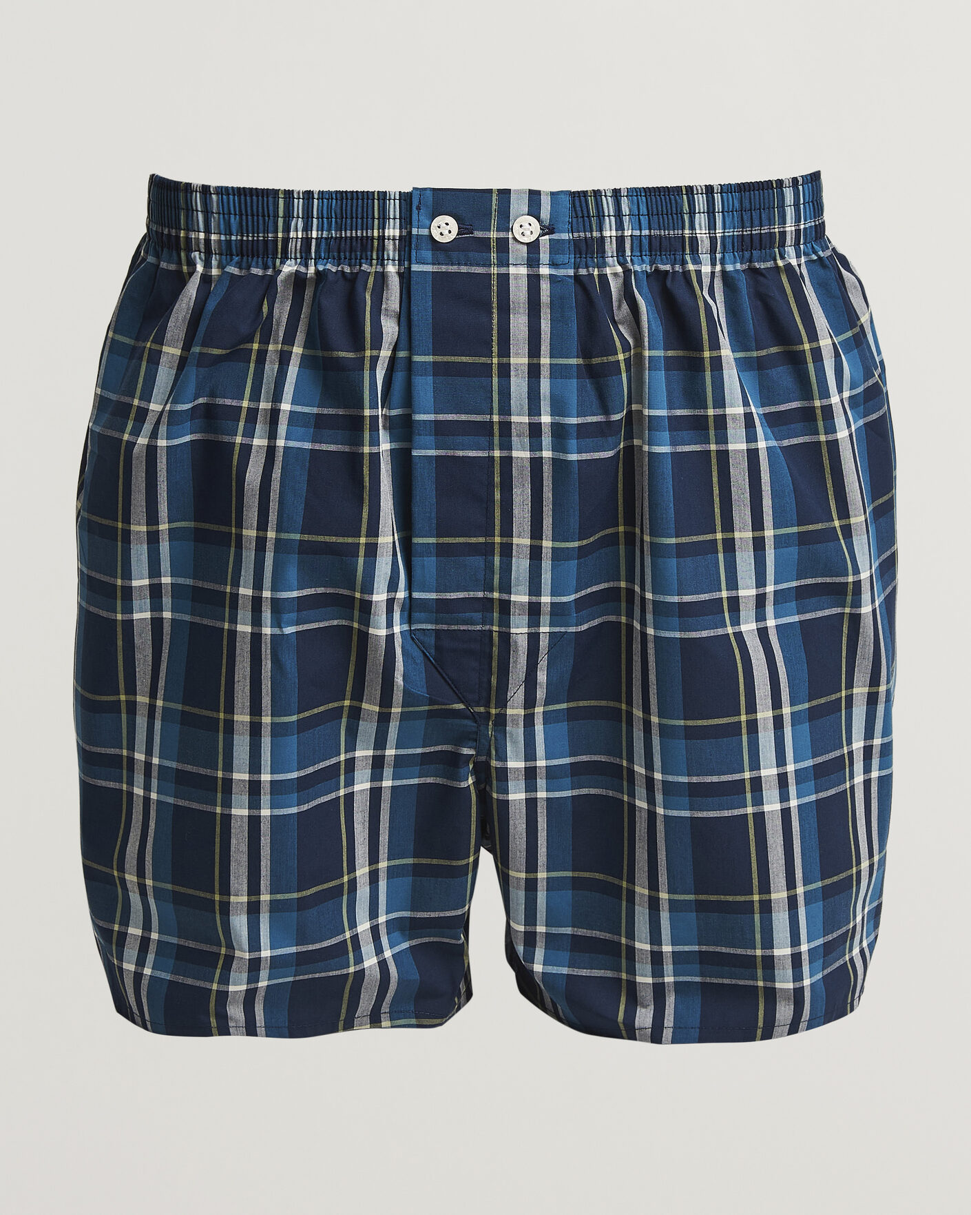 Herre | Undertøy | Derek Rose | Classic Fit Woven Cotton Boxer Shorts Navy