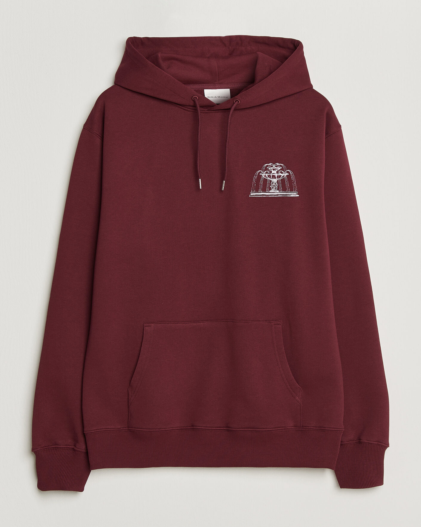 Herre | Gensere | Drôle de Monsieur | Fountain Printed Hoodie Burgundy