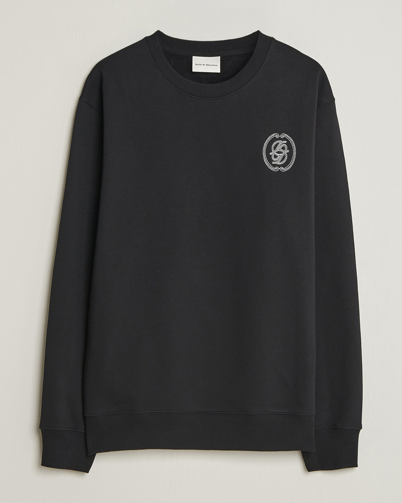 Herre | Gensere | Drôle de Monsieur | Mirror D Embroidered Sweatshirt Black