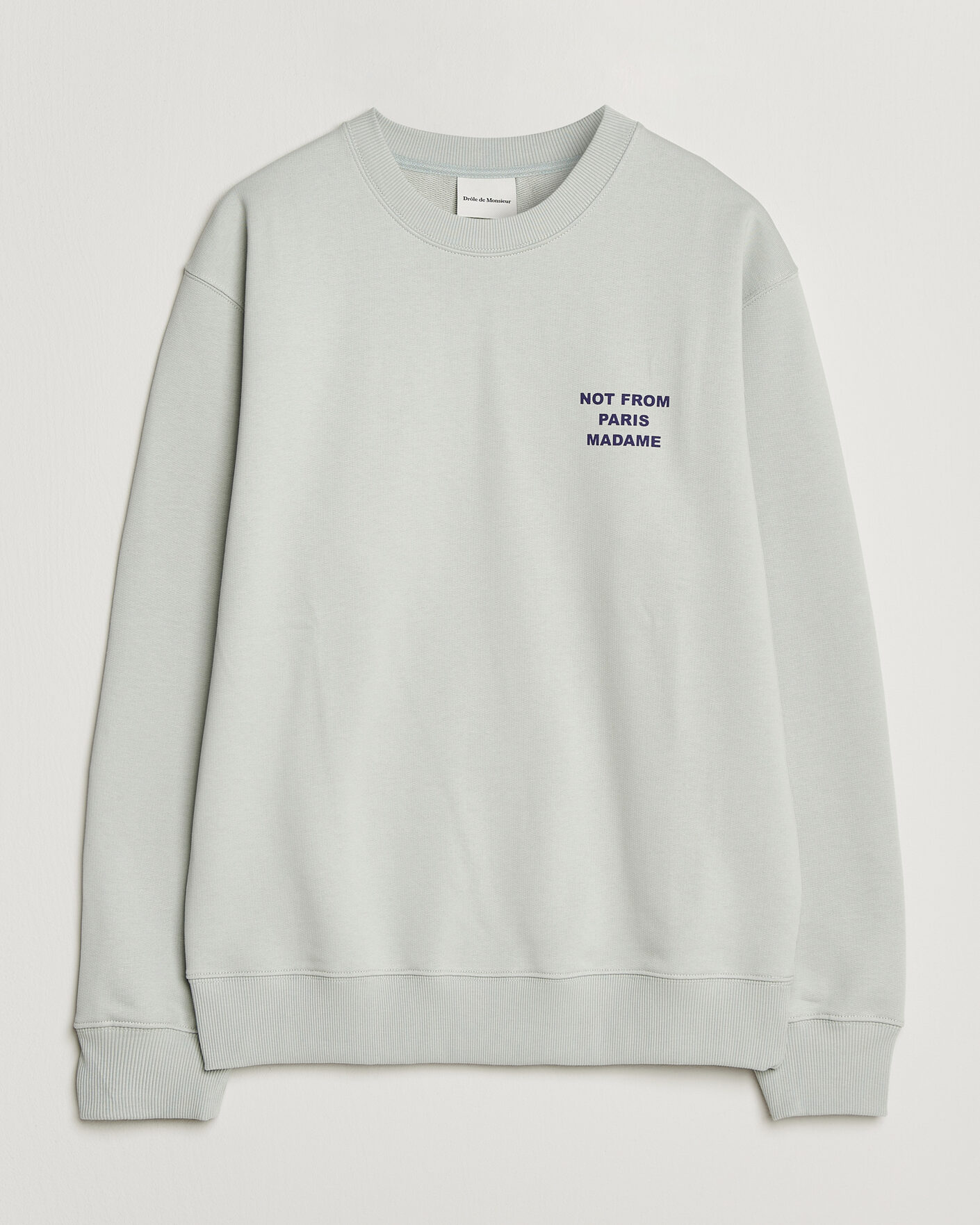 Herre | Gensere | Drôle de Monsieur | Bold Slogan Sweatshirt Grey
