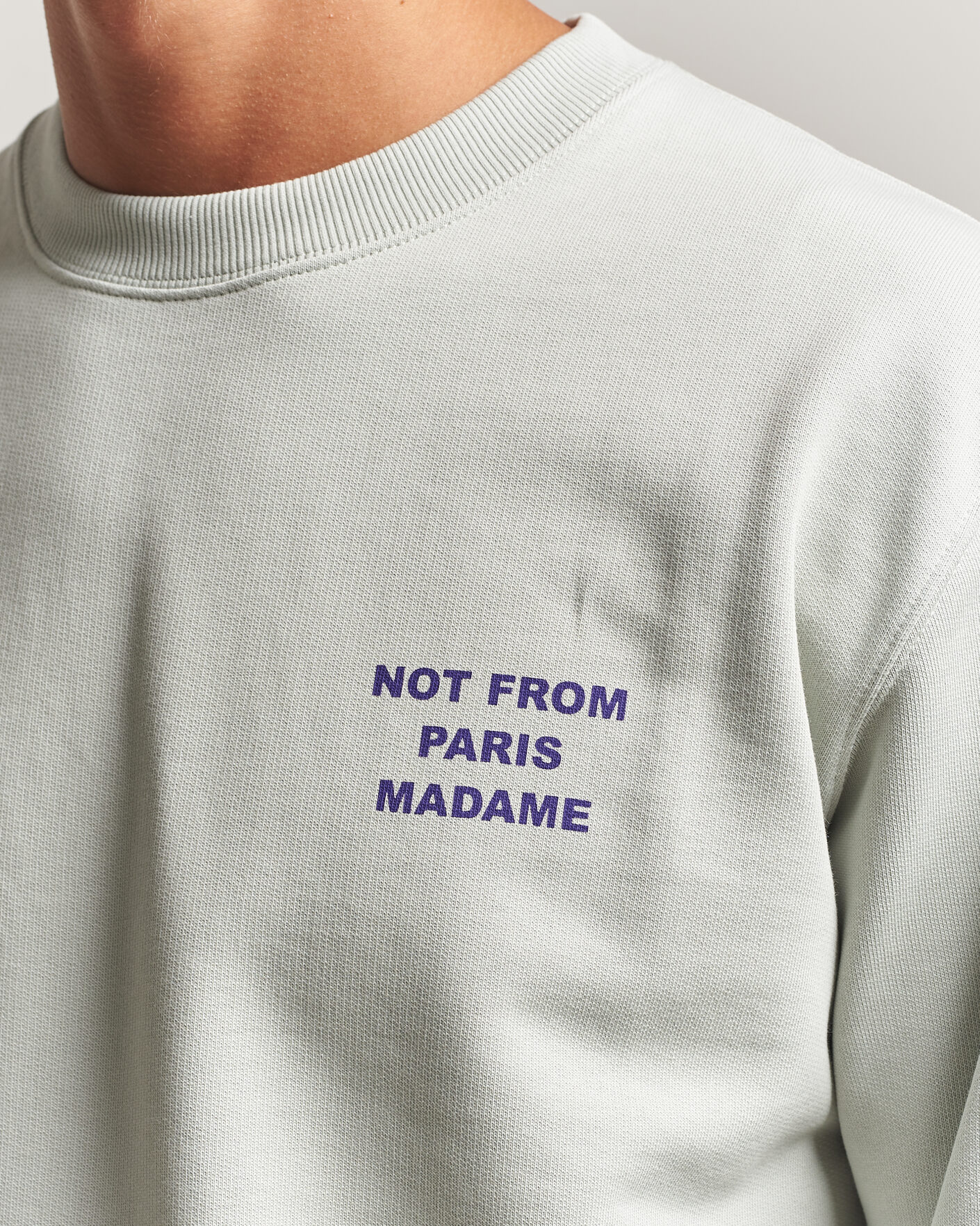 Herre | Gensere | Drôle de Monsieur | Bold Slogan Sweatshirt Grey