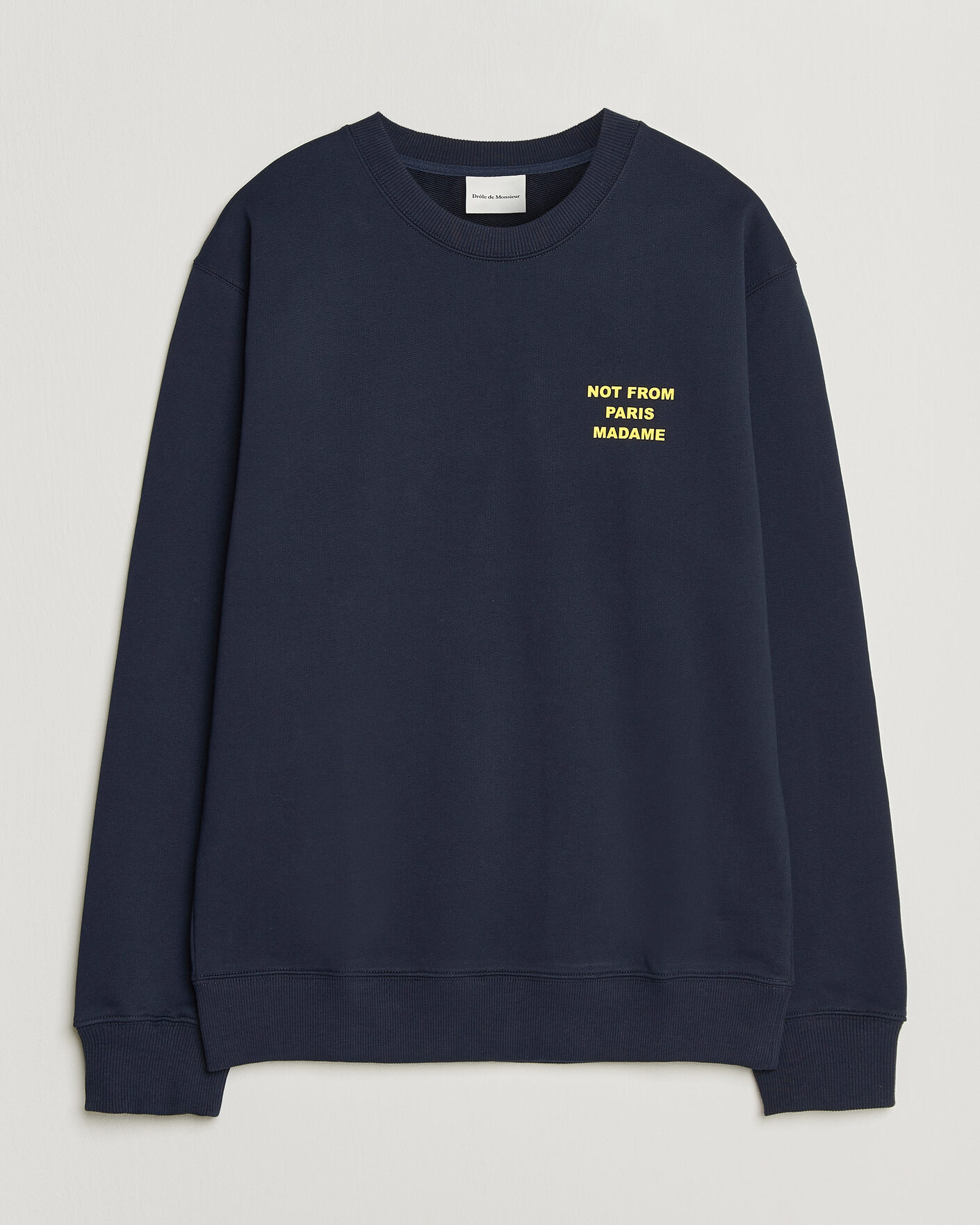 Herre | Gensere | Drôle de Monsieur | Bold Slogan Sweatshirt Navy