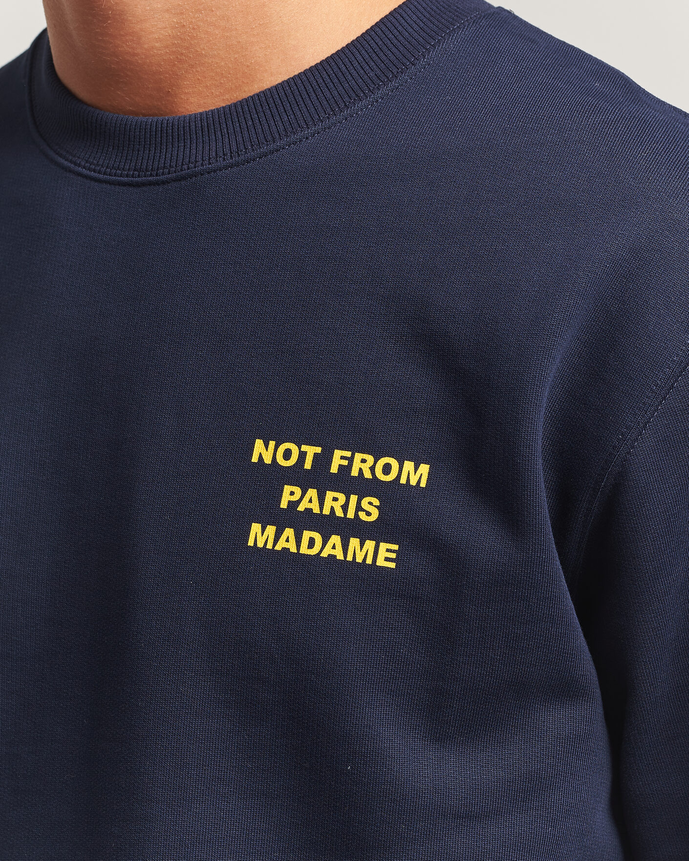 Herre | Gensere | Drôle de Monsieur | Bold Slogan Sweatshirt Navy