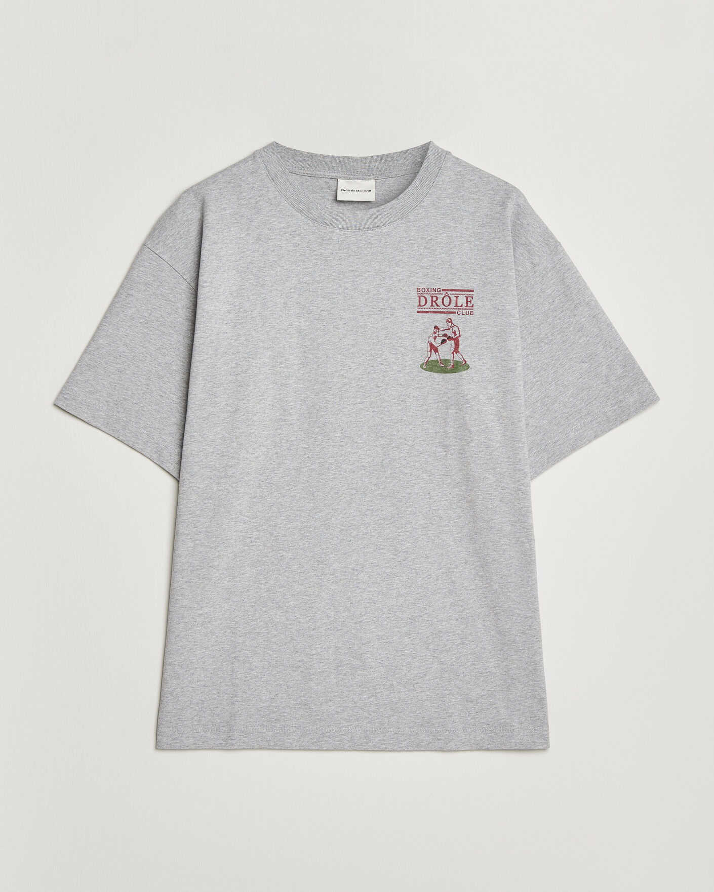 Herre | T-Shirts | Drôle de Monsieur | Boxers T-Shirt Grey Melange