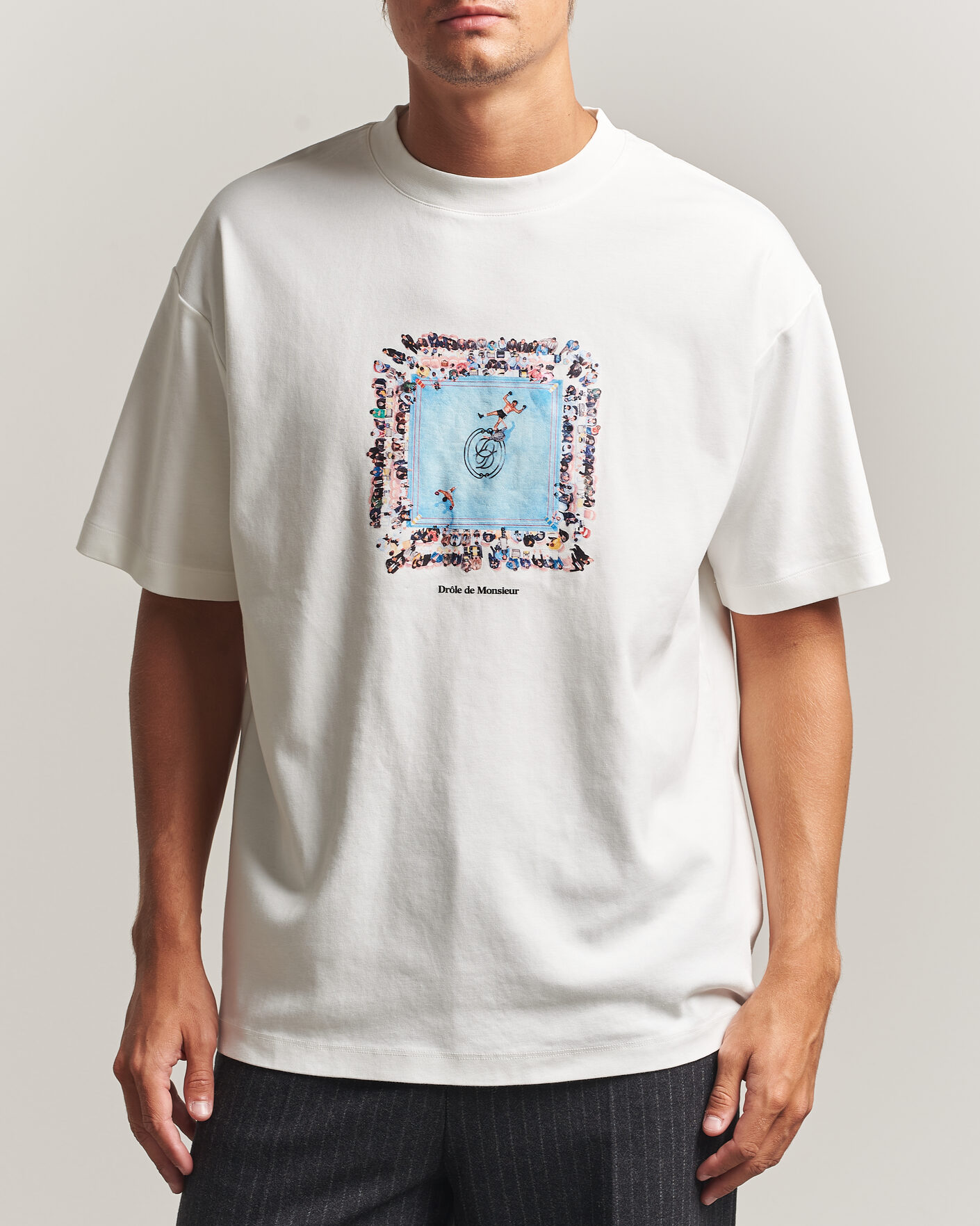 Herre | T-Shirts | Drôle de Monsieur | Boxers Ring T-Shirt Off White