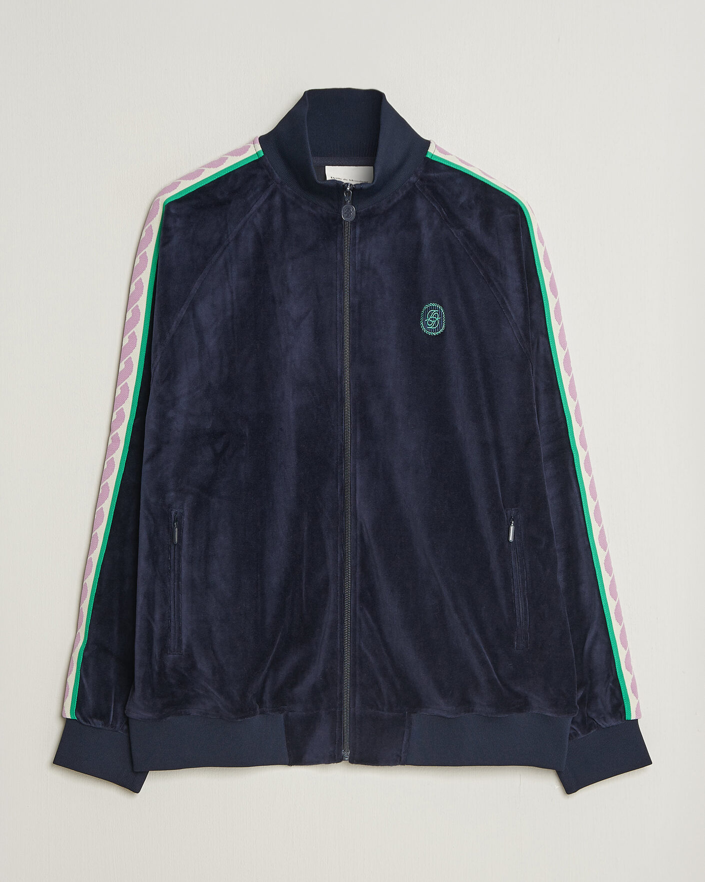 Herre | Gensere | Drôle de Monsieur | Survêtement Velours Track Jacket Navy