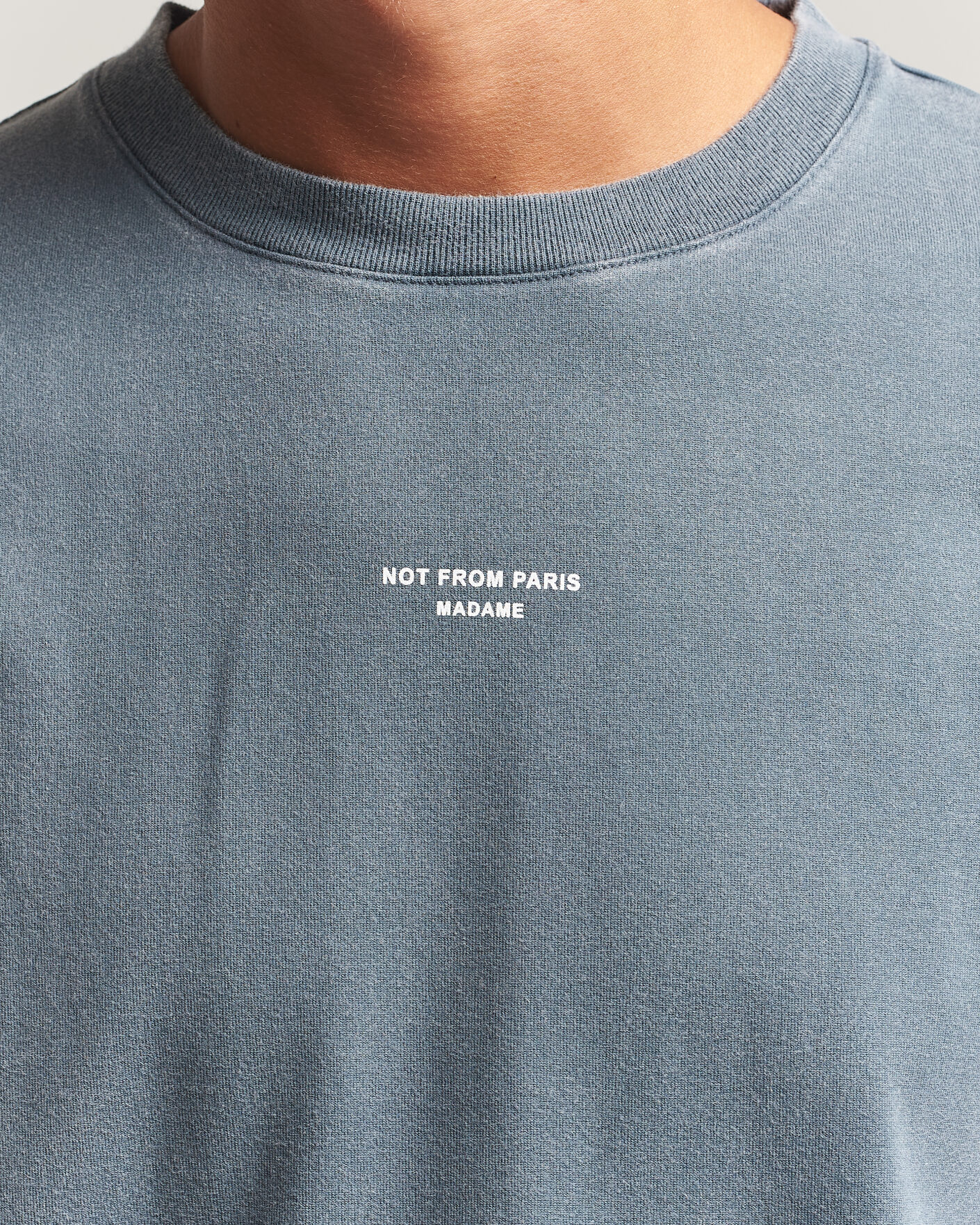Herre | T-Shirts | Drôle de Monsieur | Classic Slogan T-Shirt Dark Grey