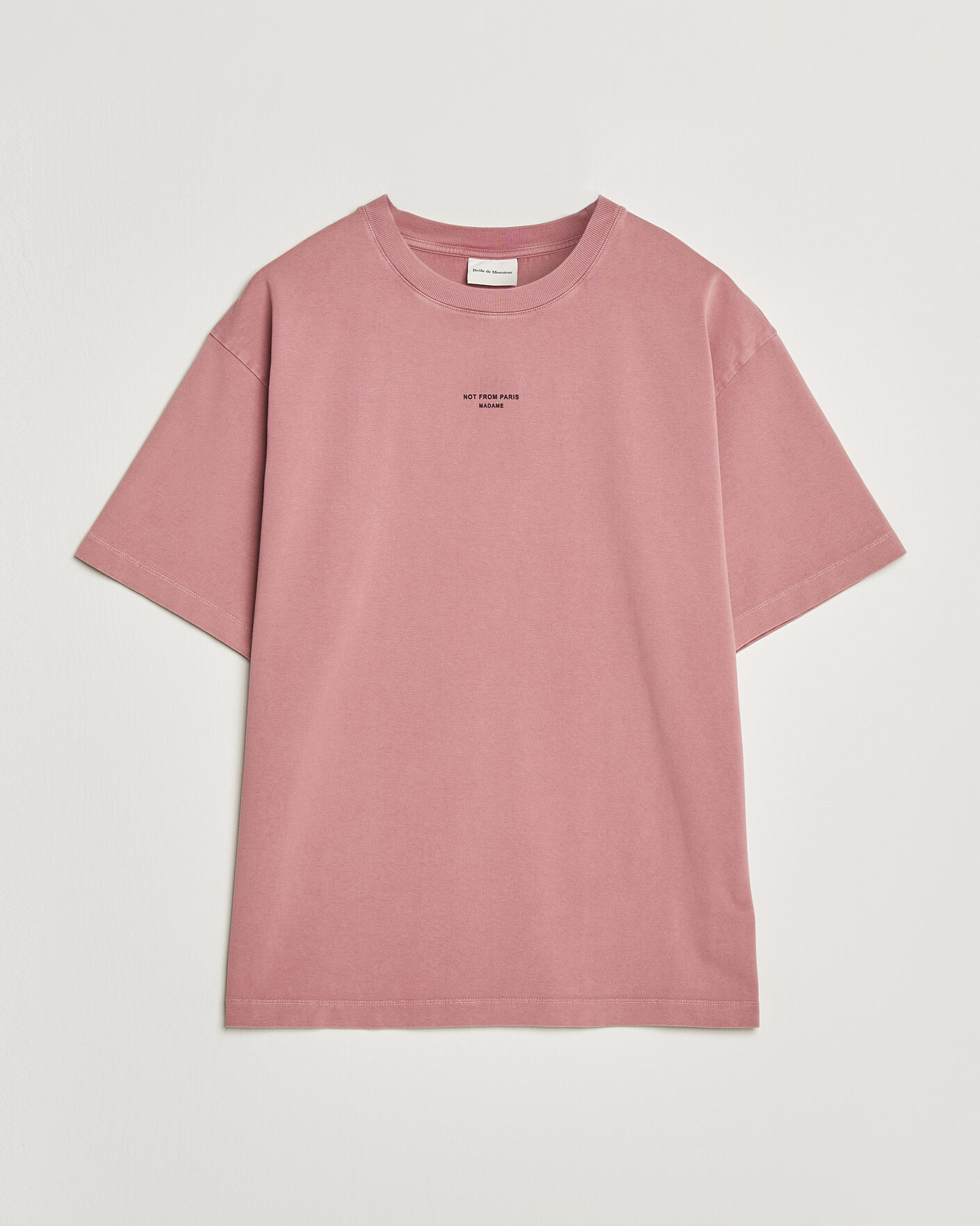 Herre | T-Shirts | Drôle de Monsieur | Classic Slogan T-Shirt Dark Pink