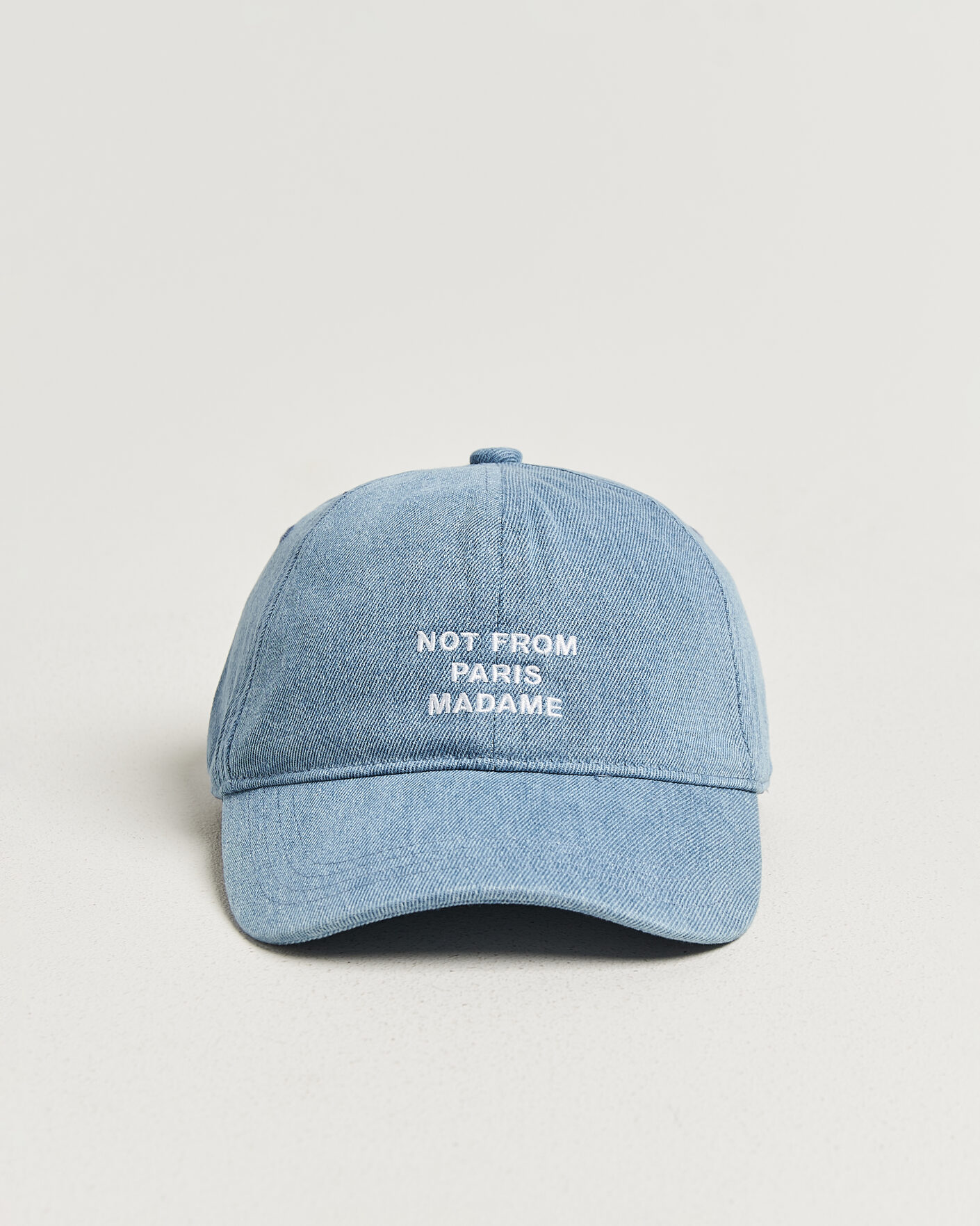 Herre | Hatter og capser | Drôle de Monsieur | Slogan Denim Baseball Cap Blue