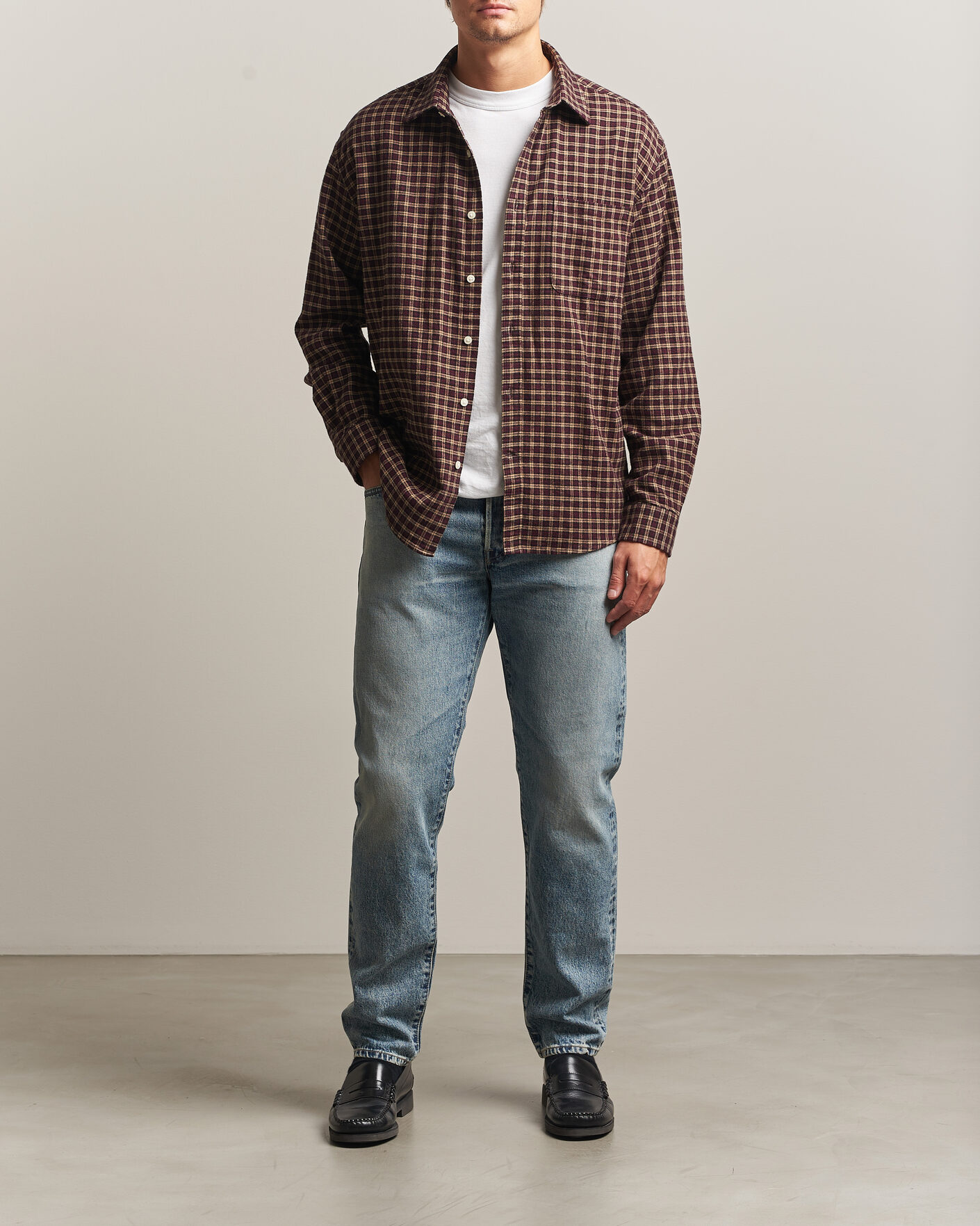 Herre | Jeans | EDWIN | Regular Tapered Rainbow Selvage Jeans Light Used
