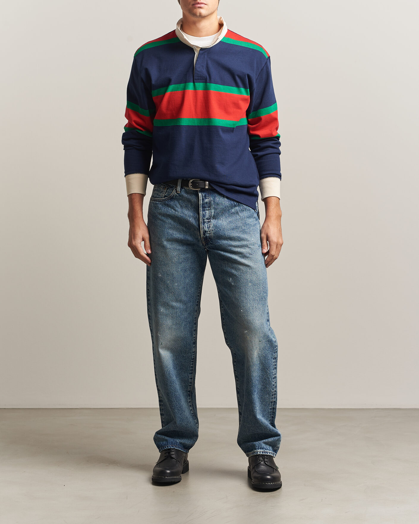 Herre | Bukser | EDWIN | Loose Straight Rainbow Selvage Jeans Mid Used