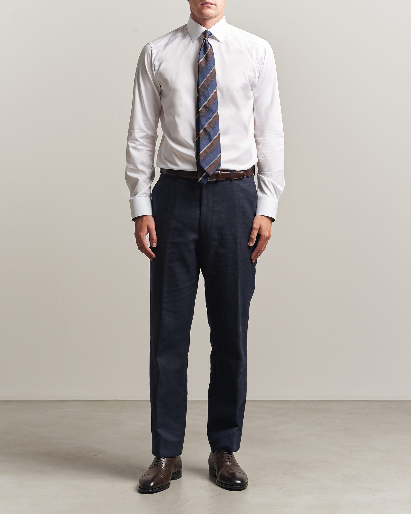 Herre | Skjorter | Eton | Slim Fit Signature Twill Contrast Shirt White