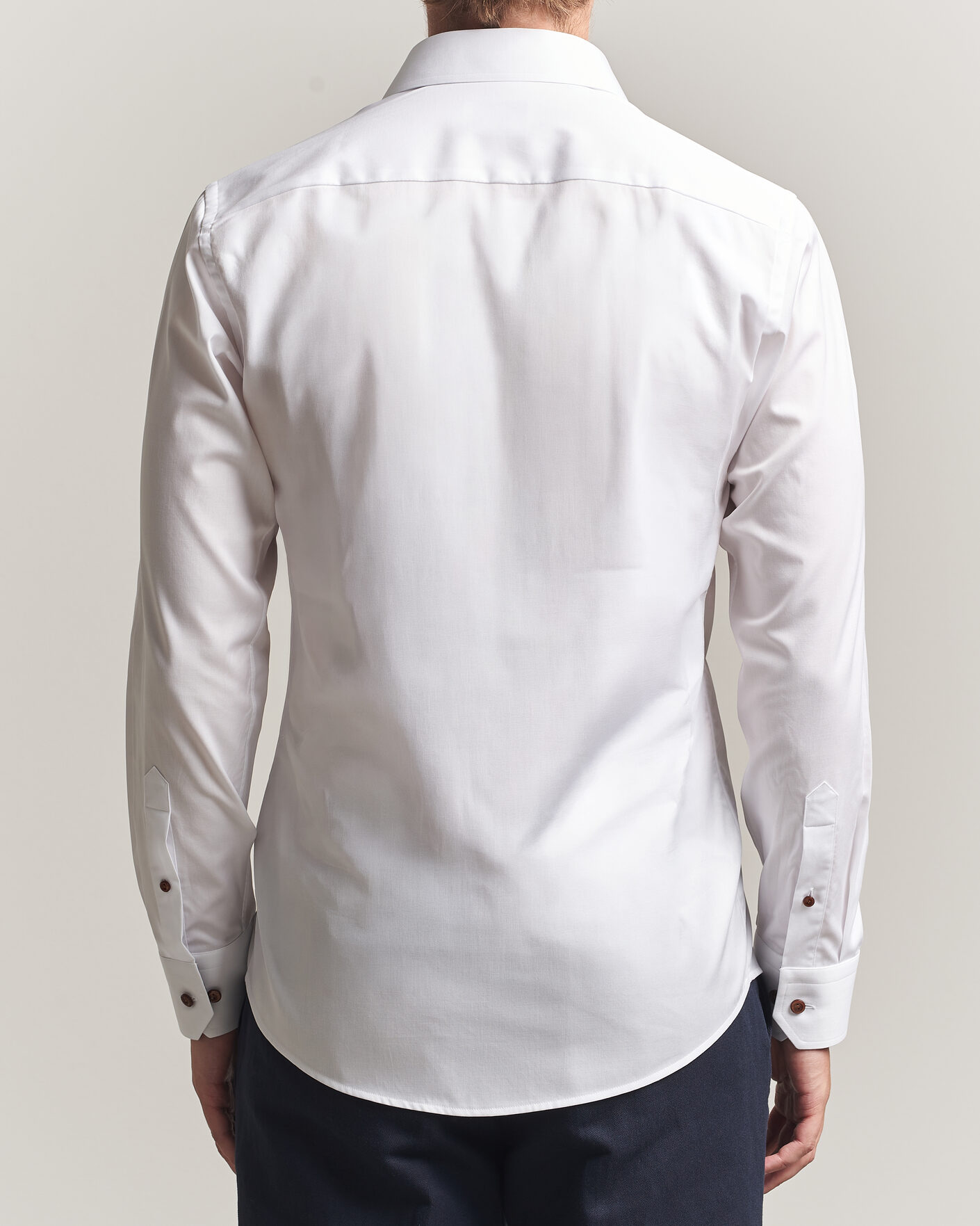 Herre | Skjorter | Eton | Slim Fit Signature Twill Contrast Shirt White