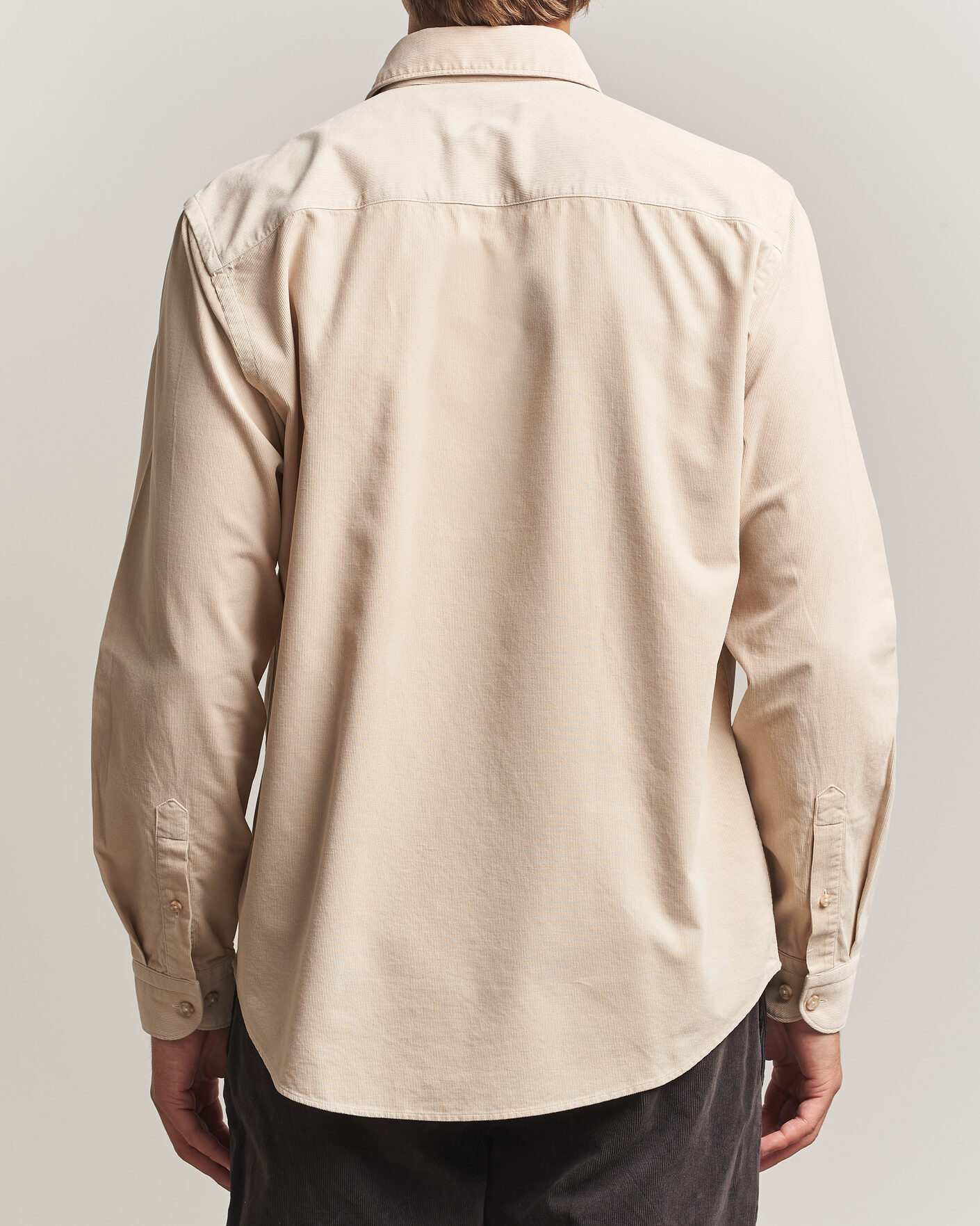 Herre | Skjorter | Eton | Casual Fit Corduroy Shirt Beige