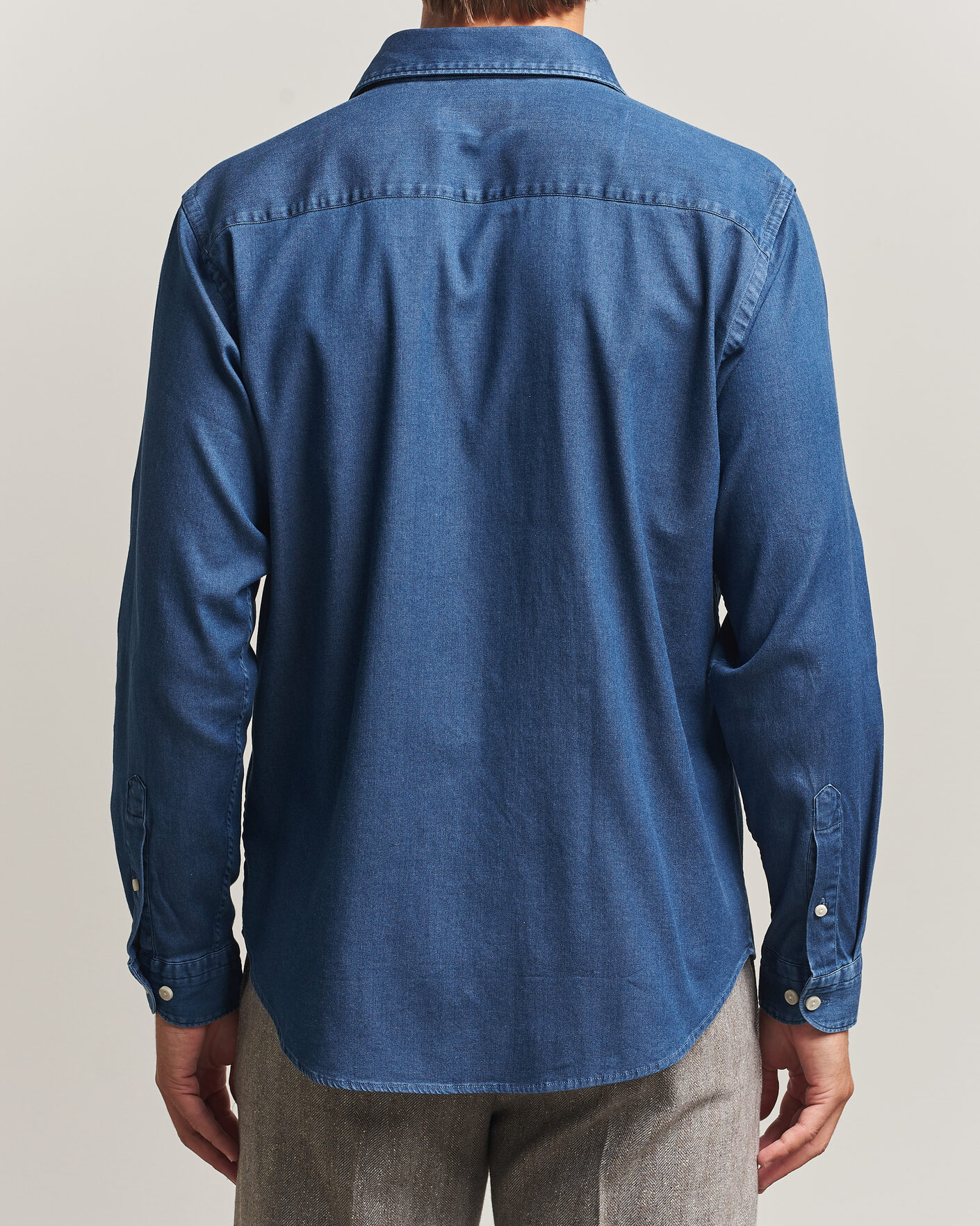 Herre | Skjorter | Eton | Casual Fit Denim Shirt Dark Wash