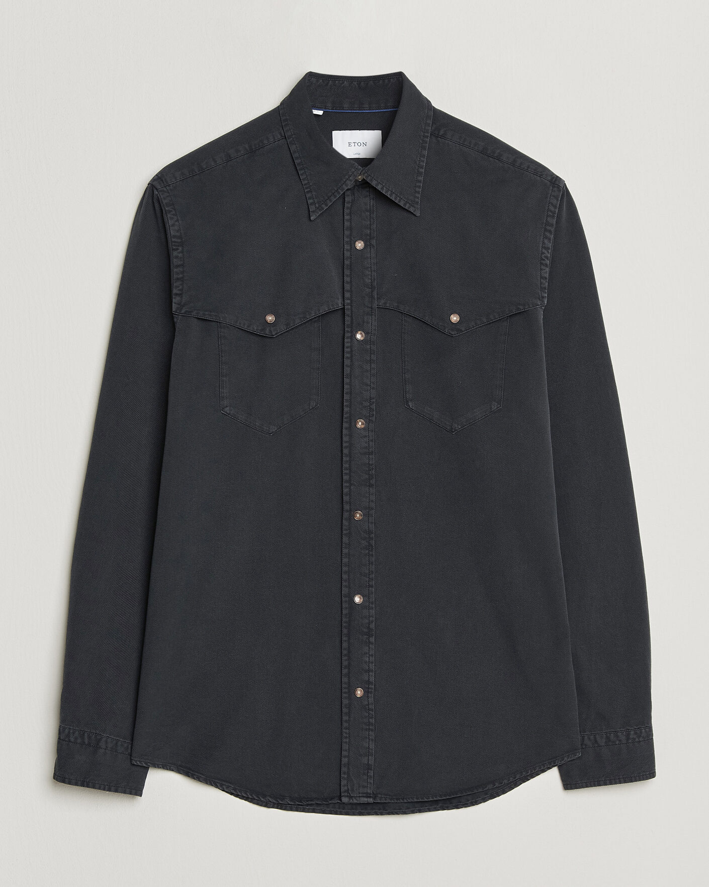 Herre | Skjorter | Eton | Indigo Western Shirt Black