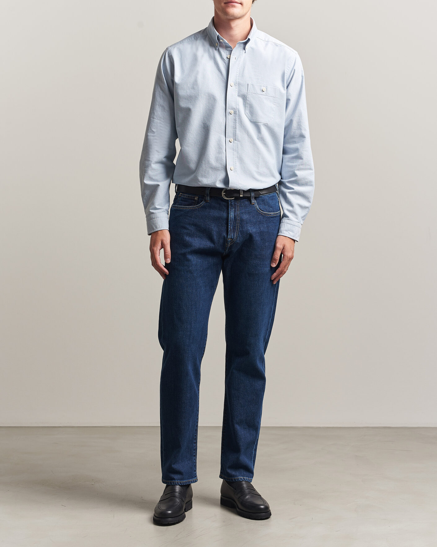 Herre | Skjorter | Eton | Regular Fit Ivy Oxford Shirt Light Blue