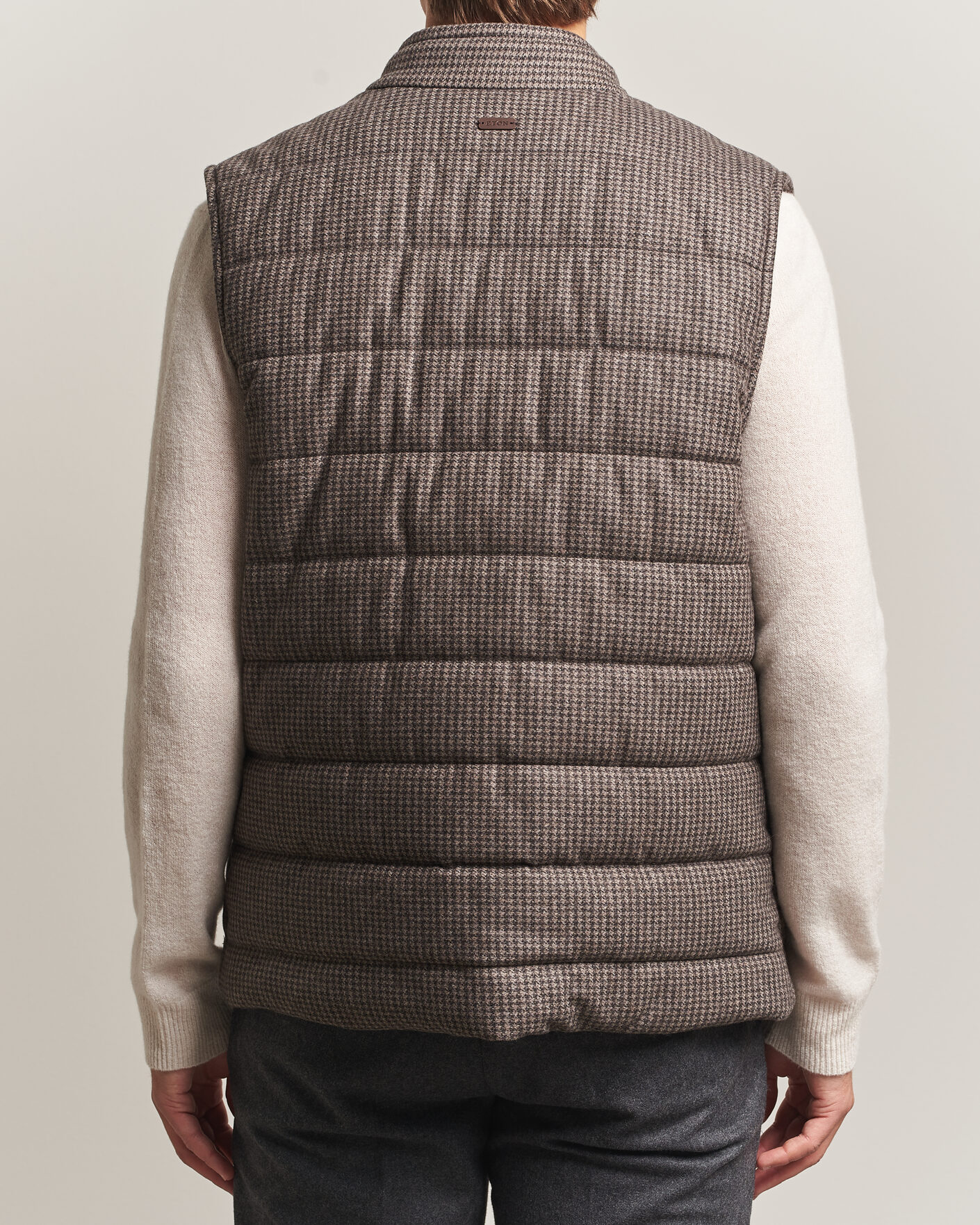 Herre | Vester | Eton | Wool/Cashmere Padded Vest Brown
