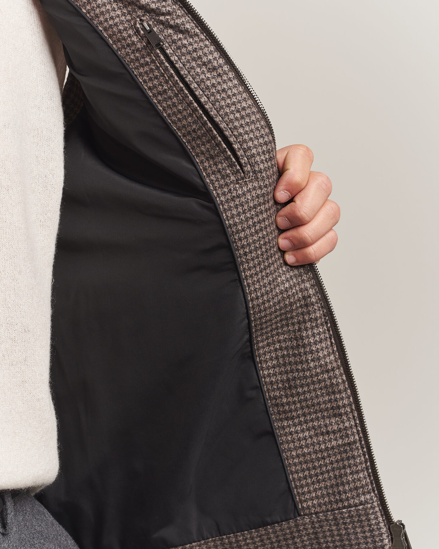 Herre | Vester | Eton | Wool/Cashmere Padded Vest Brown